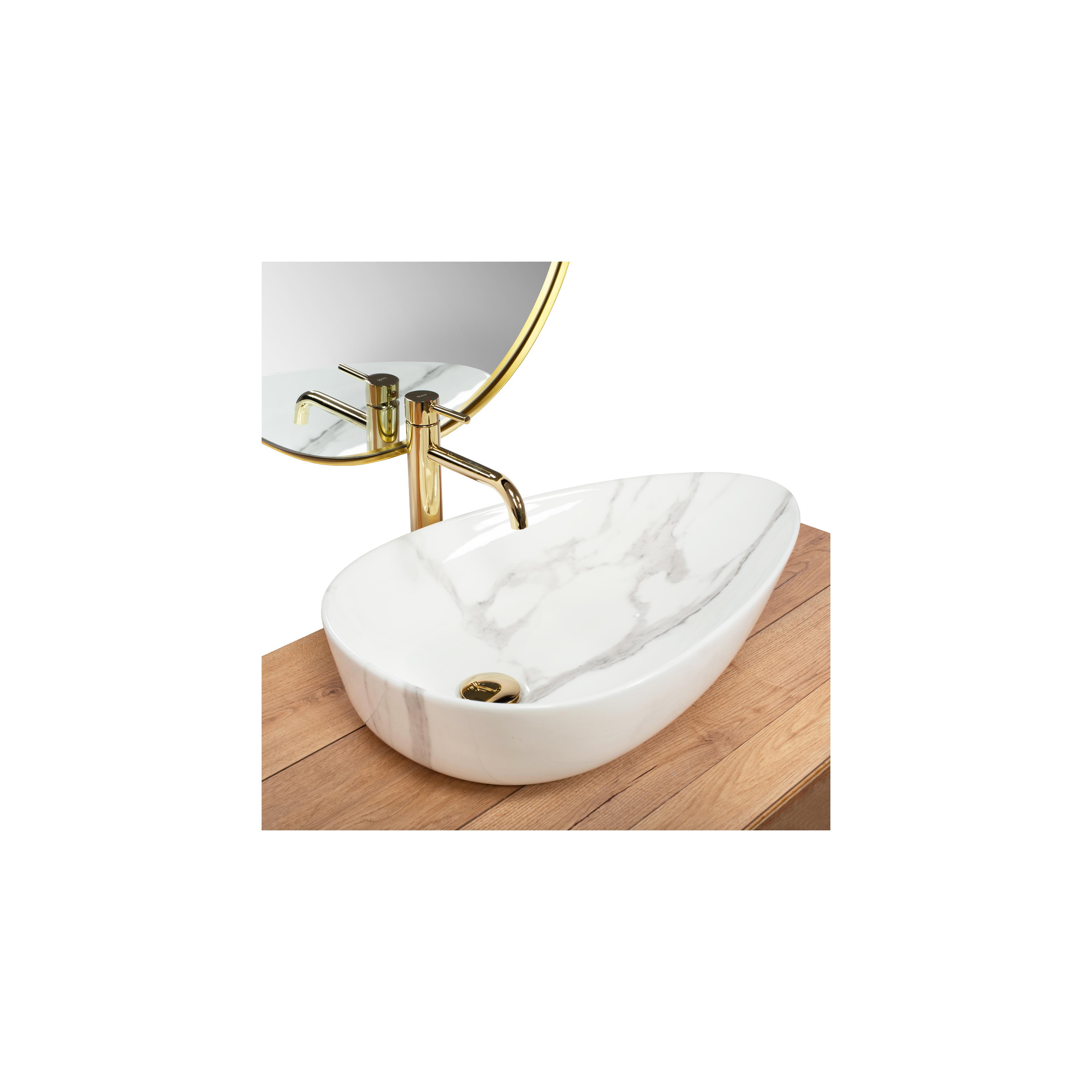 Lavoar pentru blat Rea Greta 65 Bianco Shiny