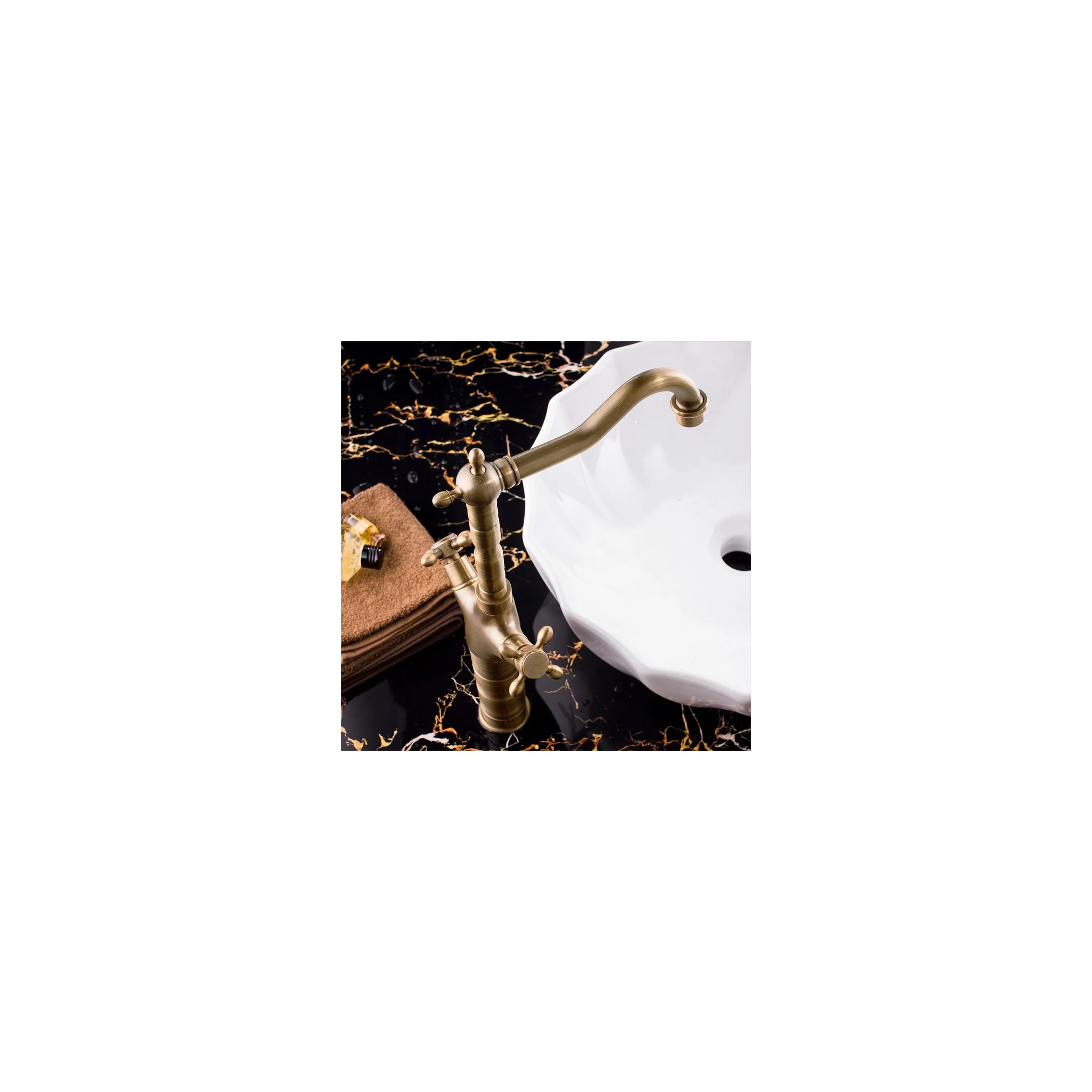 Küchenarmatur Waschbeckenarmatur Rea Rustico antique gold