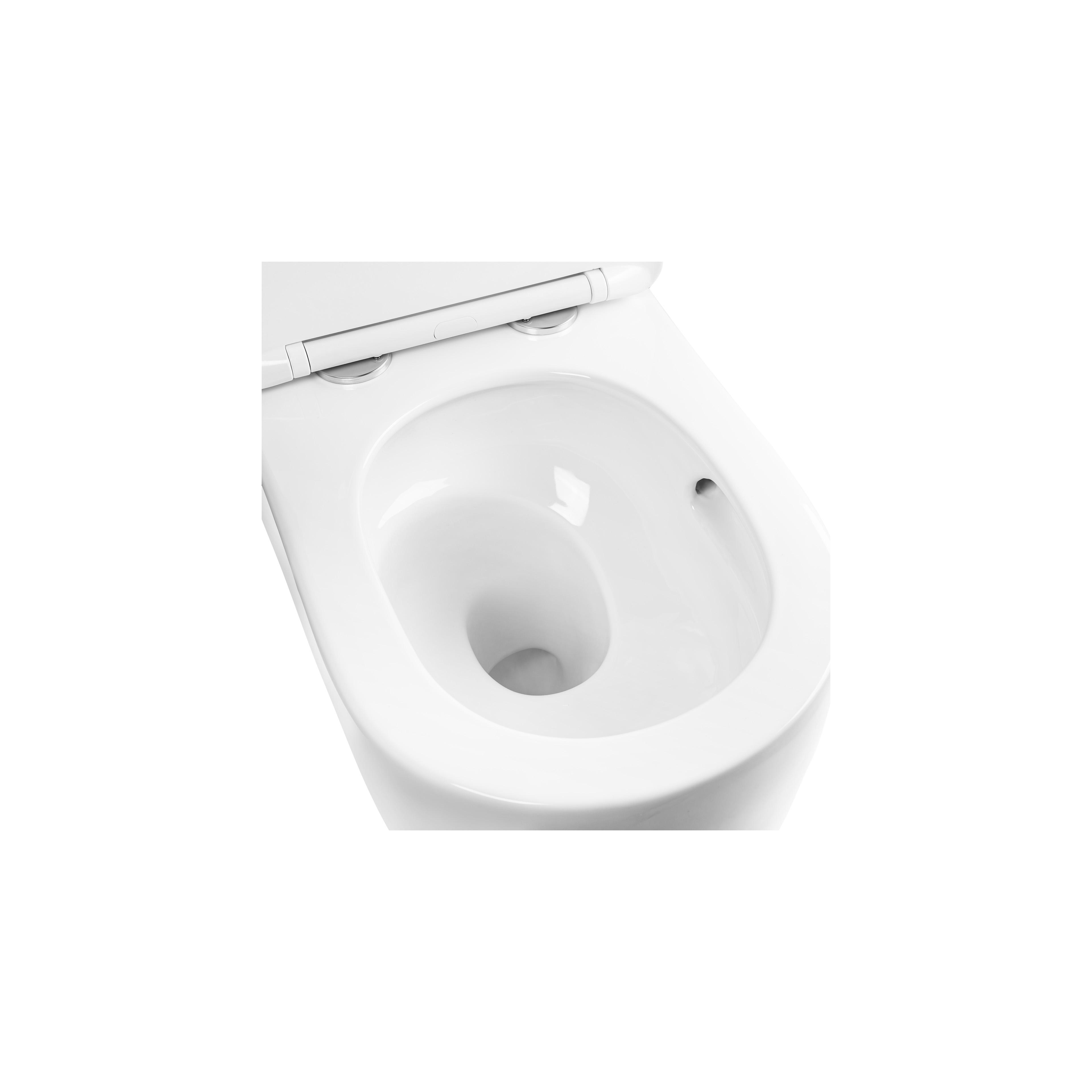 тоалетна чиния Rea Eddy Tornado Rimless Flat N