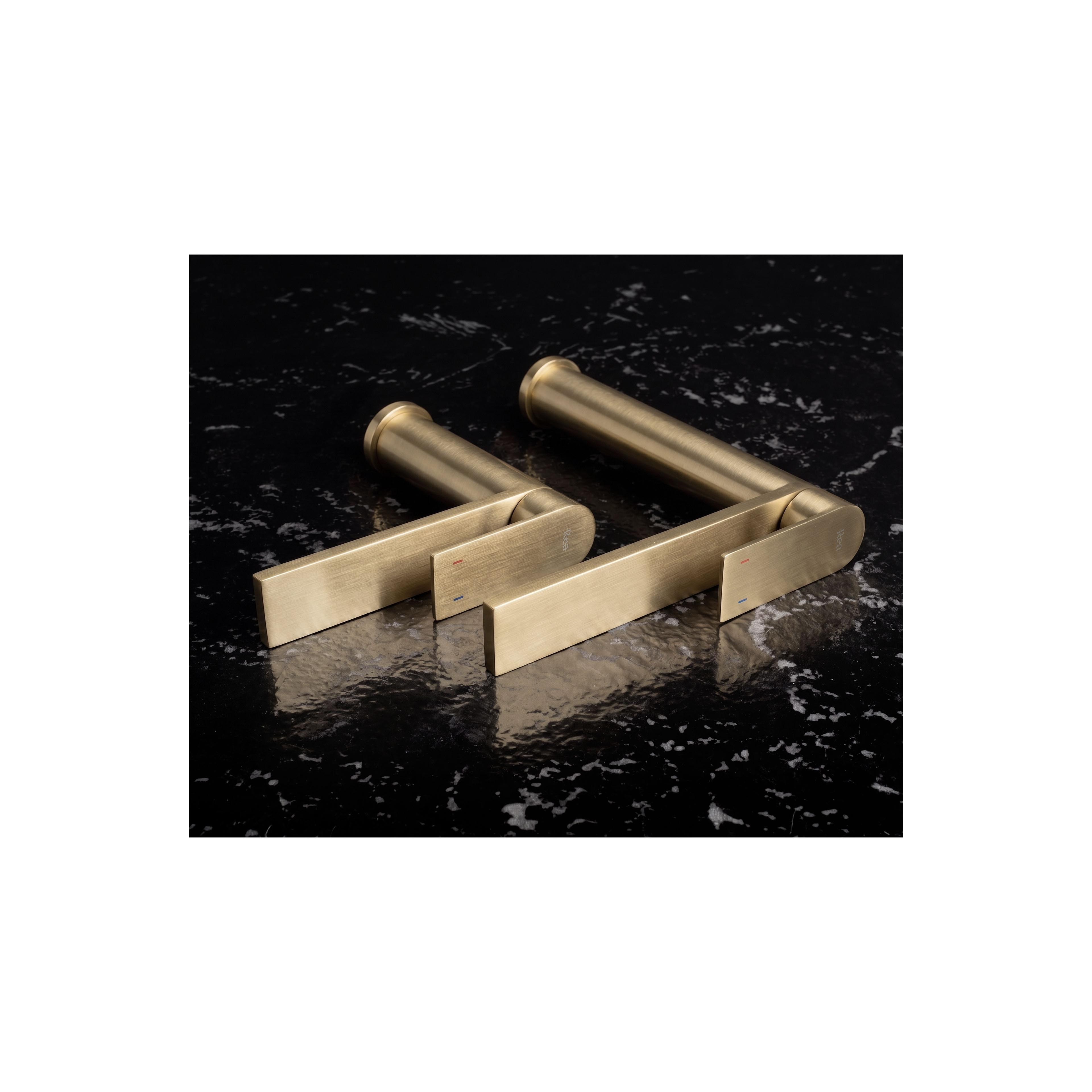 Bathroom faucet Rea Hunter Brush Gold Low