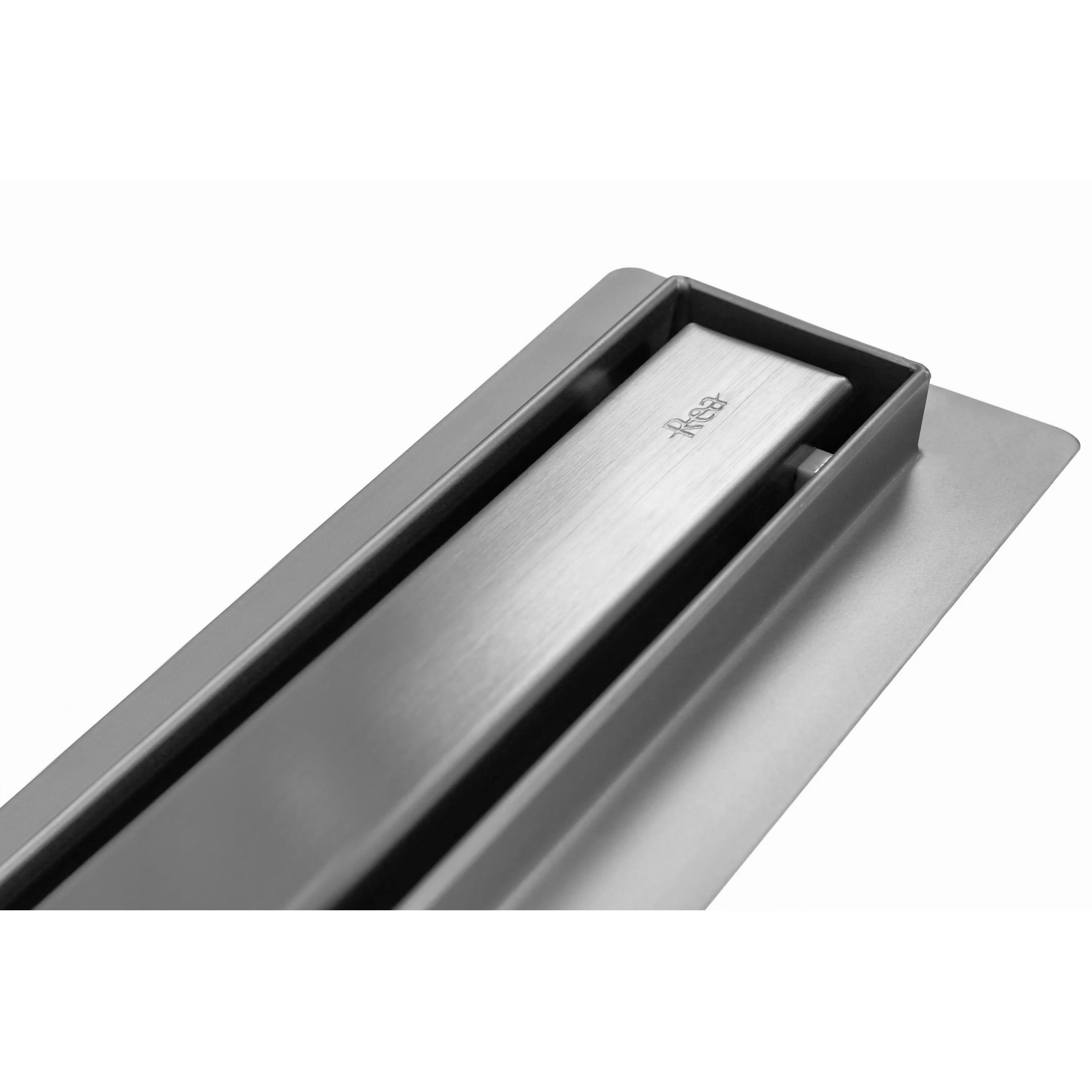 Лінійний злив Rea Neo Slim Pro Nickel Brush INOX 50