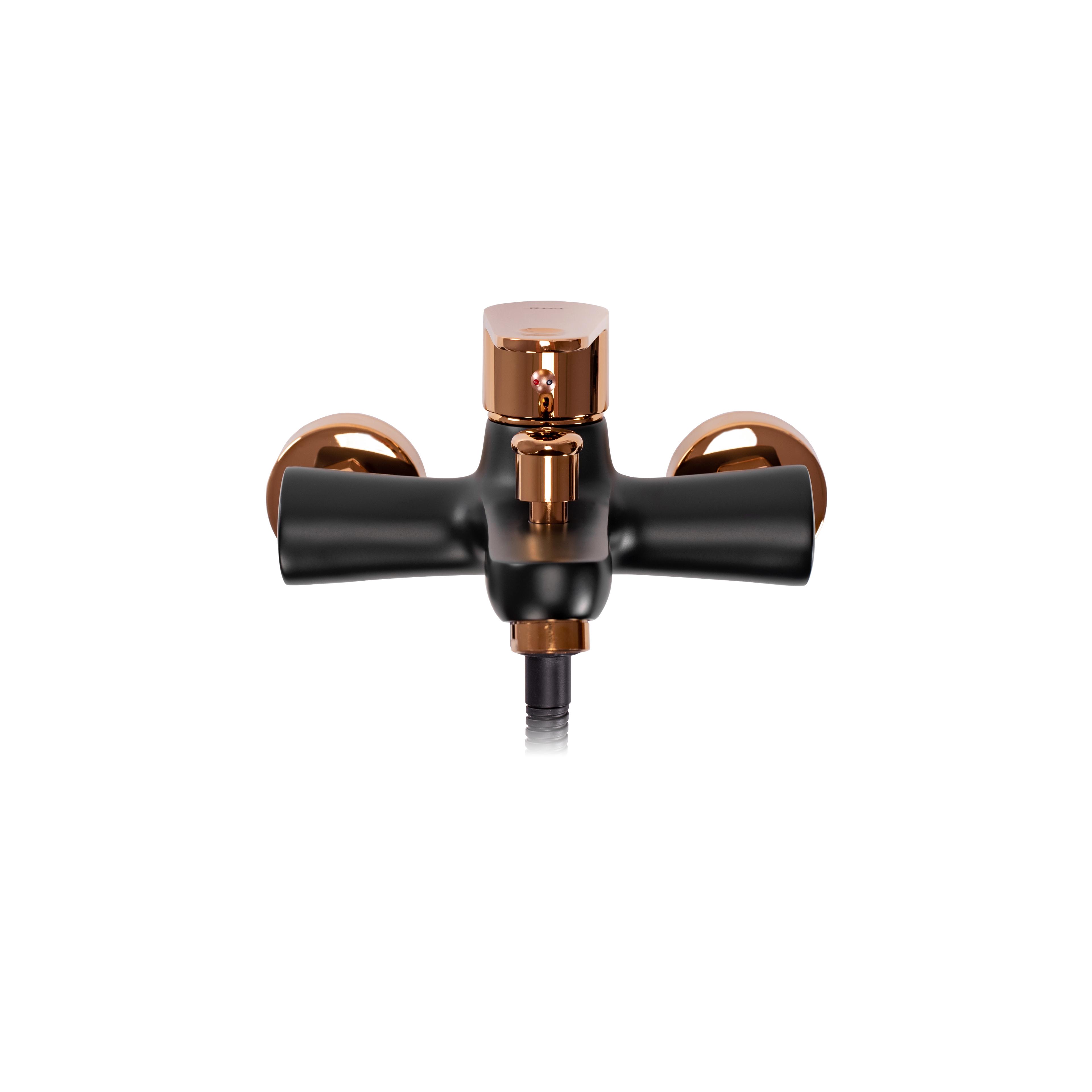 Maišytuvas vonios REA Mild Black Rose Gold