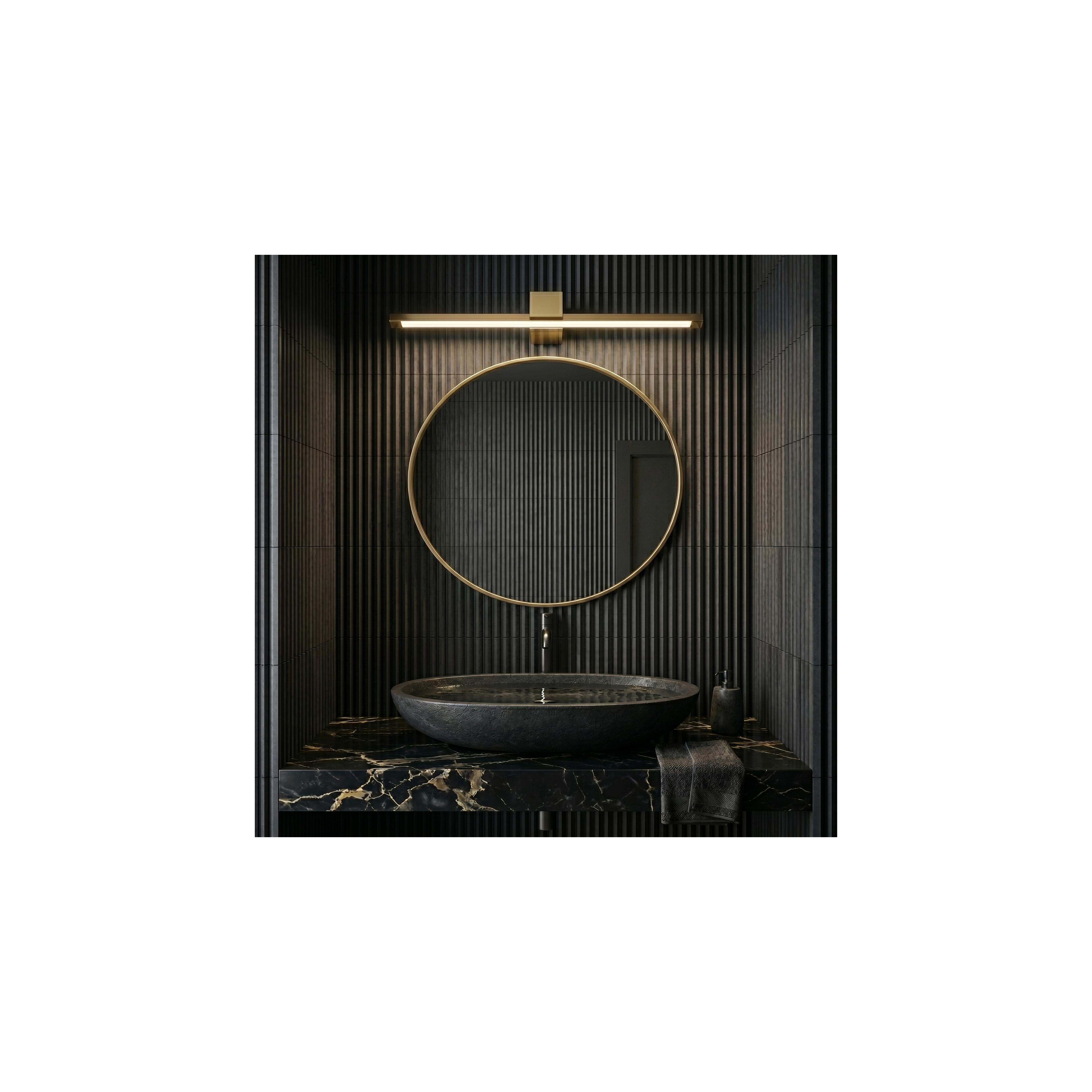 Bad LED-Wandleuchte SWE044-1W 60cm GOLD