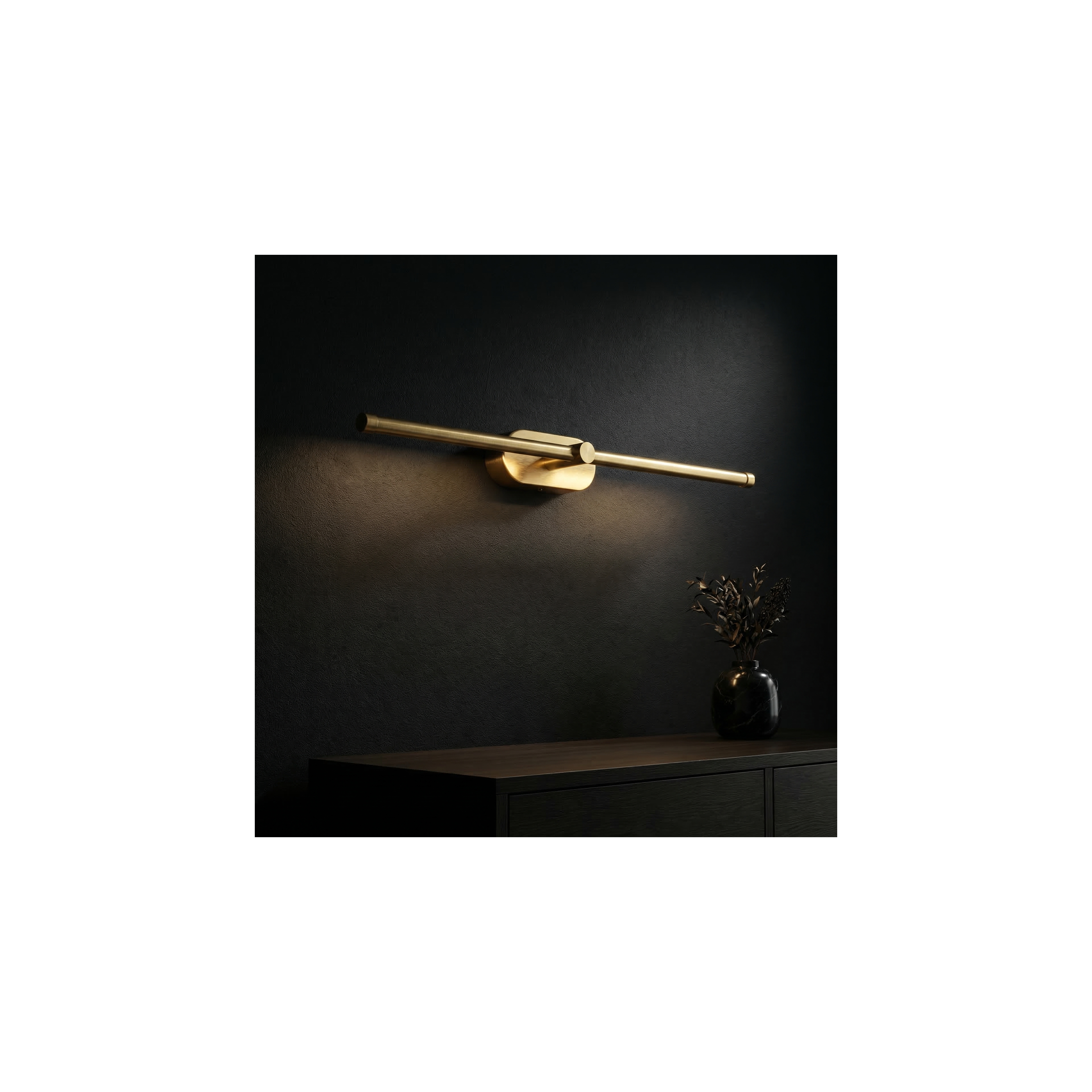 Kopalniška stenska LED svetilka APP1893-1W 60 cm BRUSH GOLD