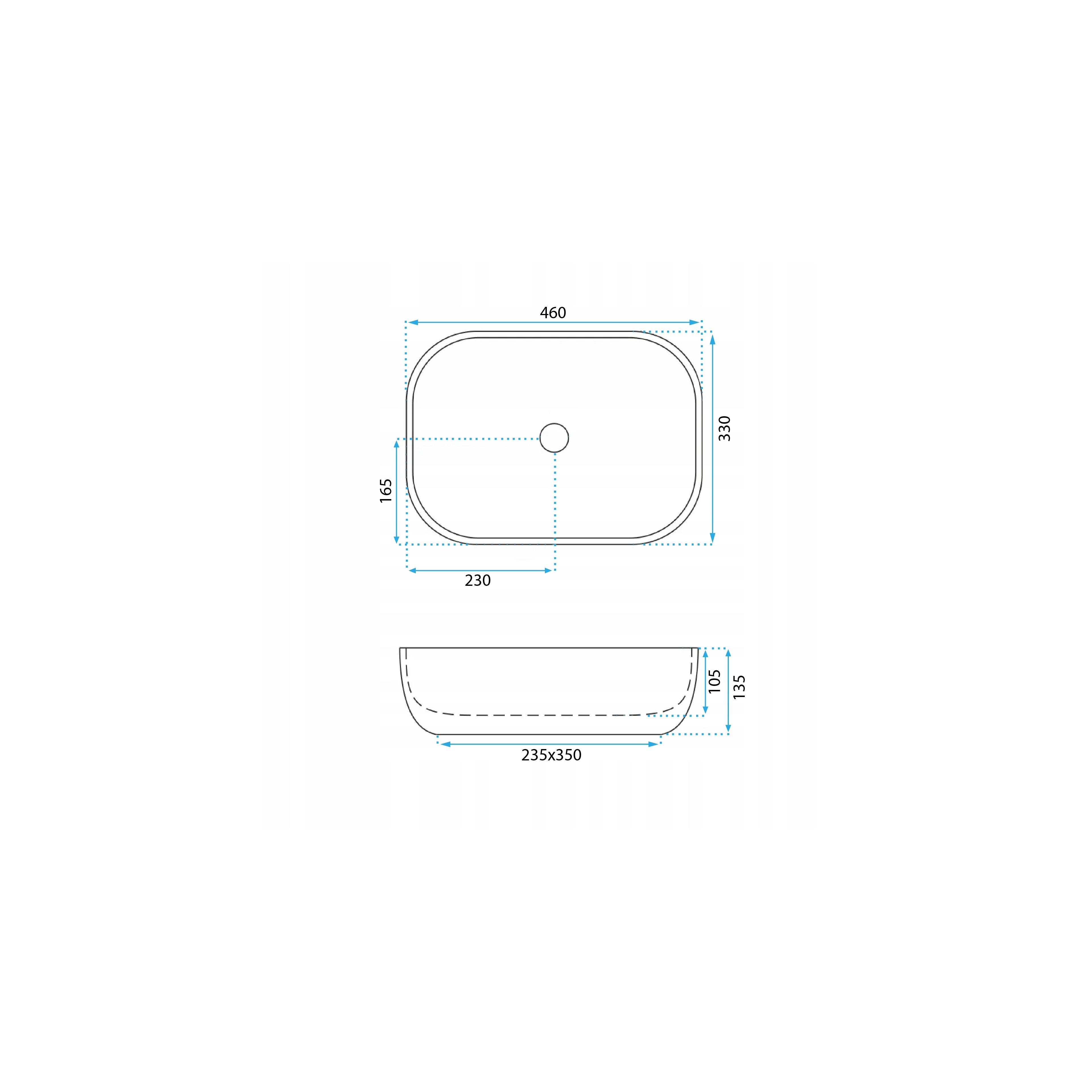 Countertop Basin REA Belinda Ash
