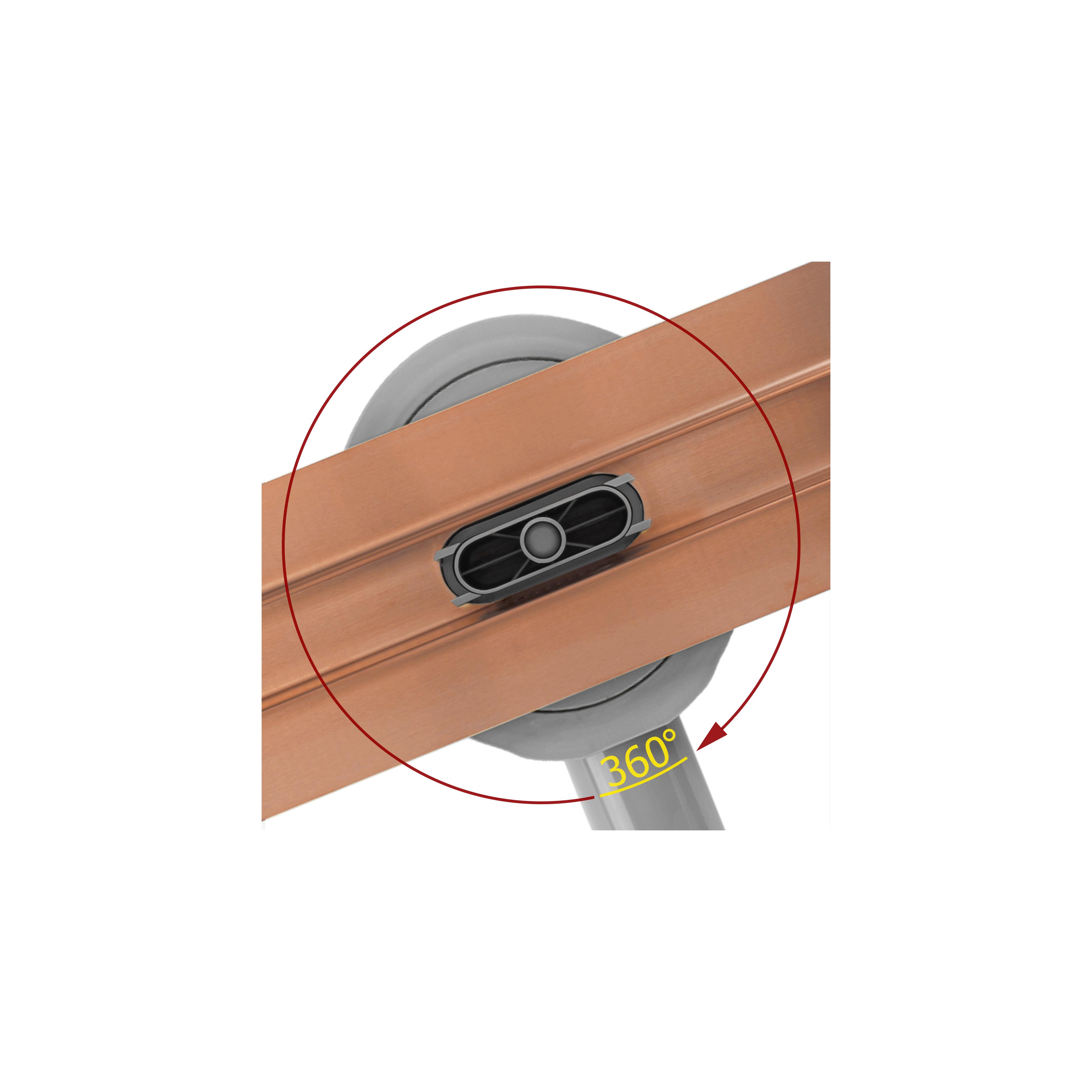 REA NEOX SLIM PRO lineārā drenāža Brushed Copper 70