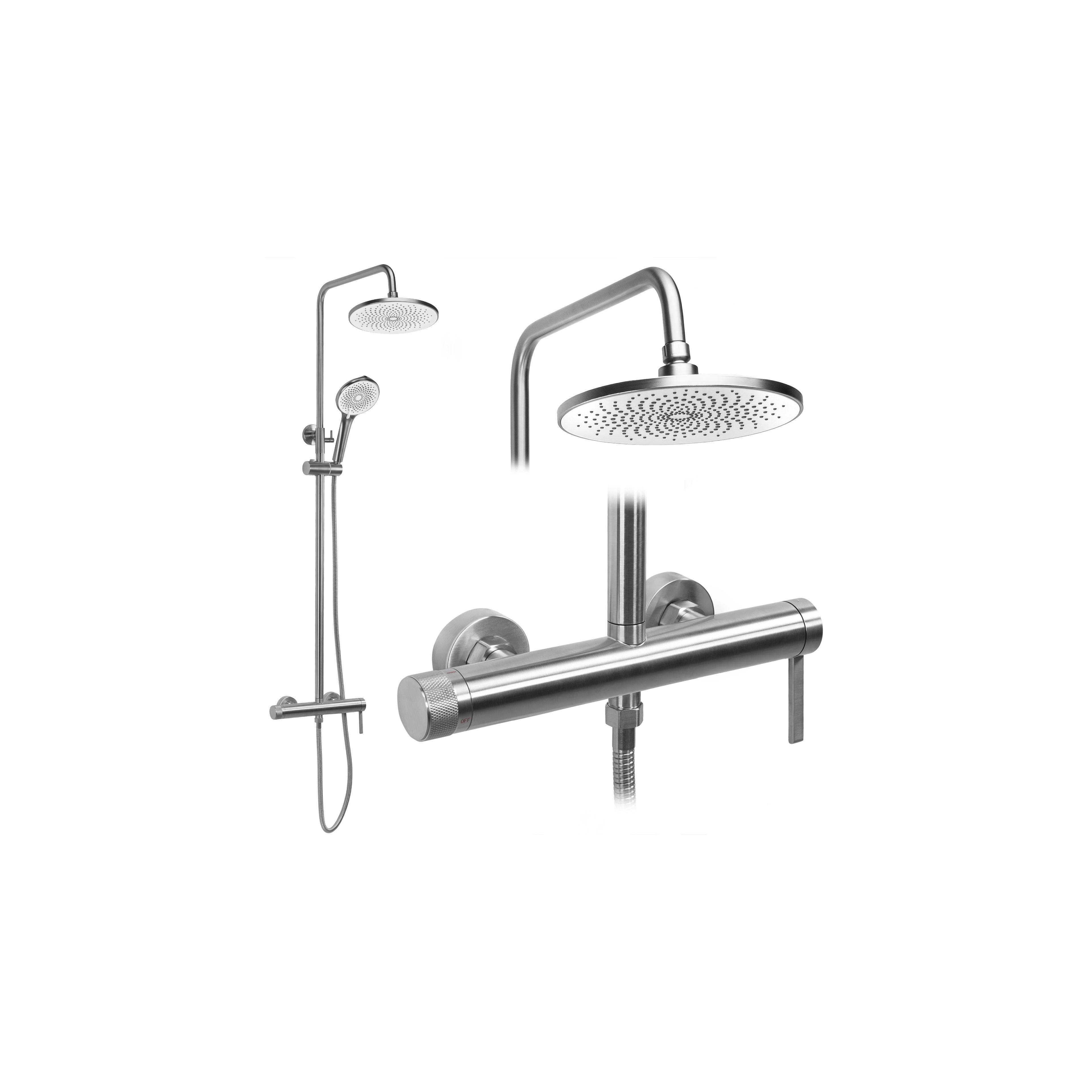 Shower set Rea Rivo Brush Nickel