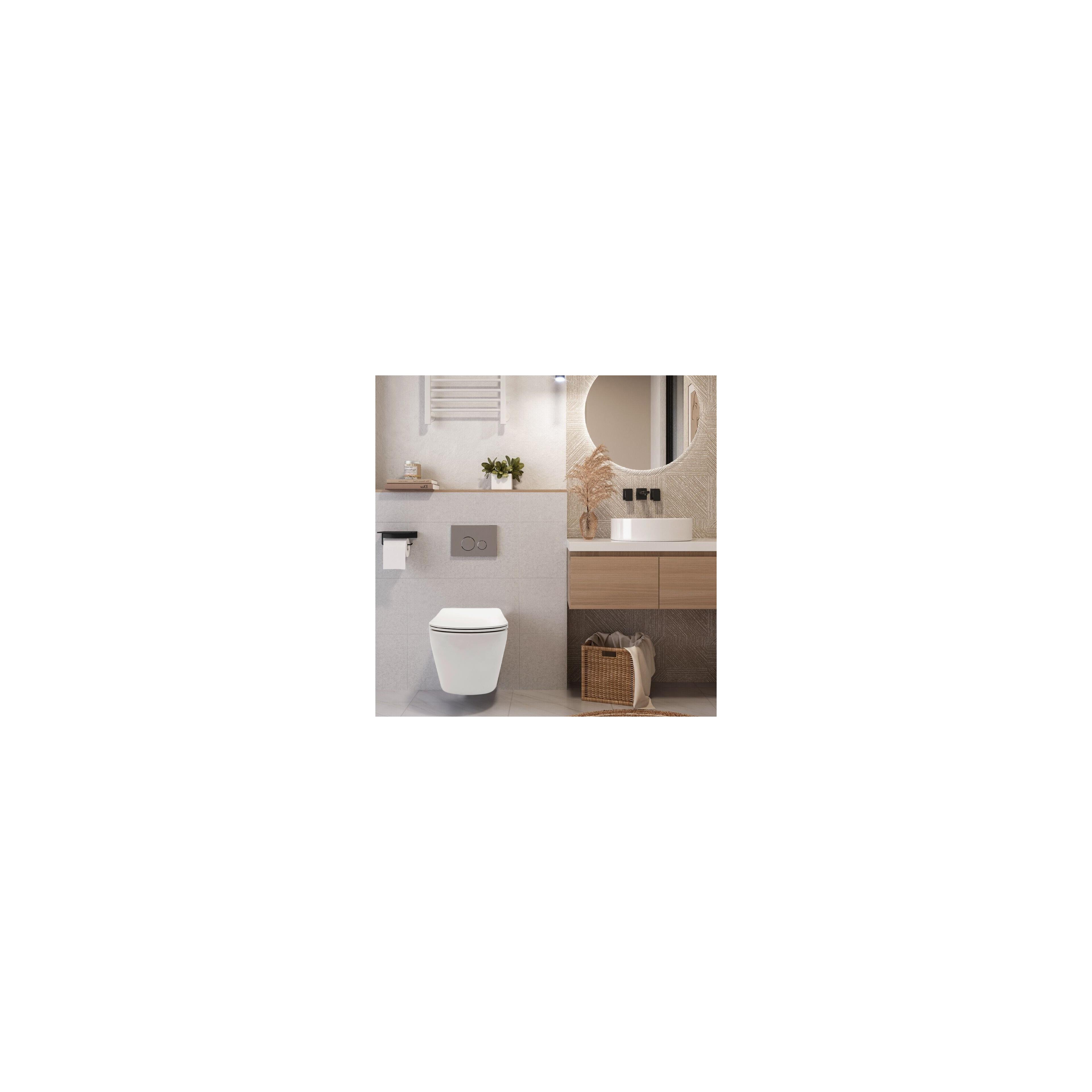 Komplekts: Carlo plakanais mini tualetes pods bez malas + Carlo Mini Bidet