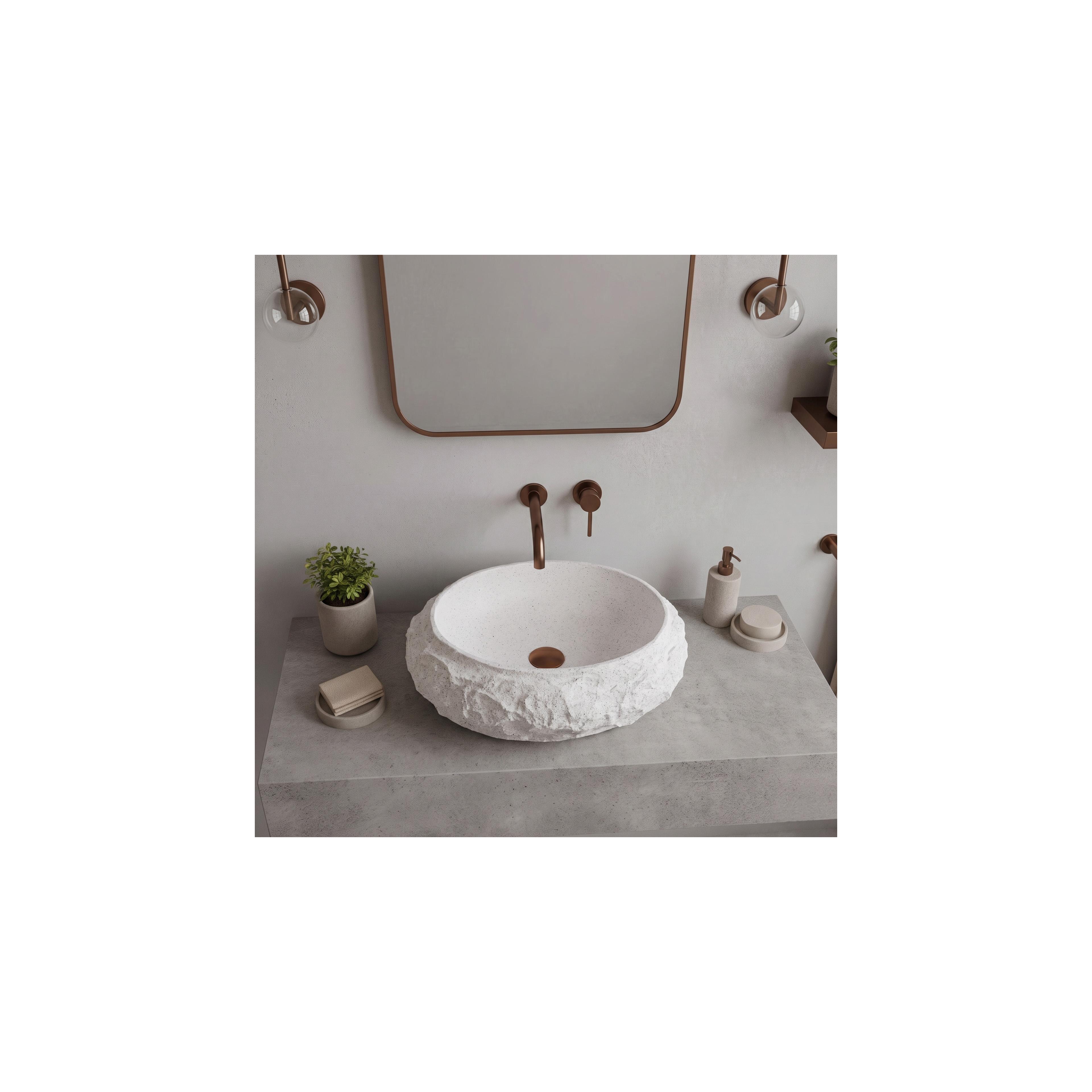 Νιπτήρας  Rea Mika Light Grey 50 x 38 x 15 εκ