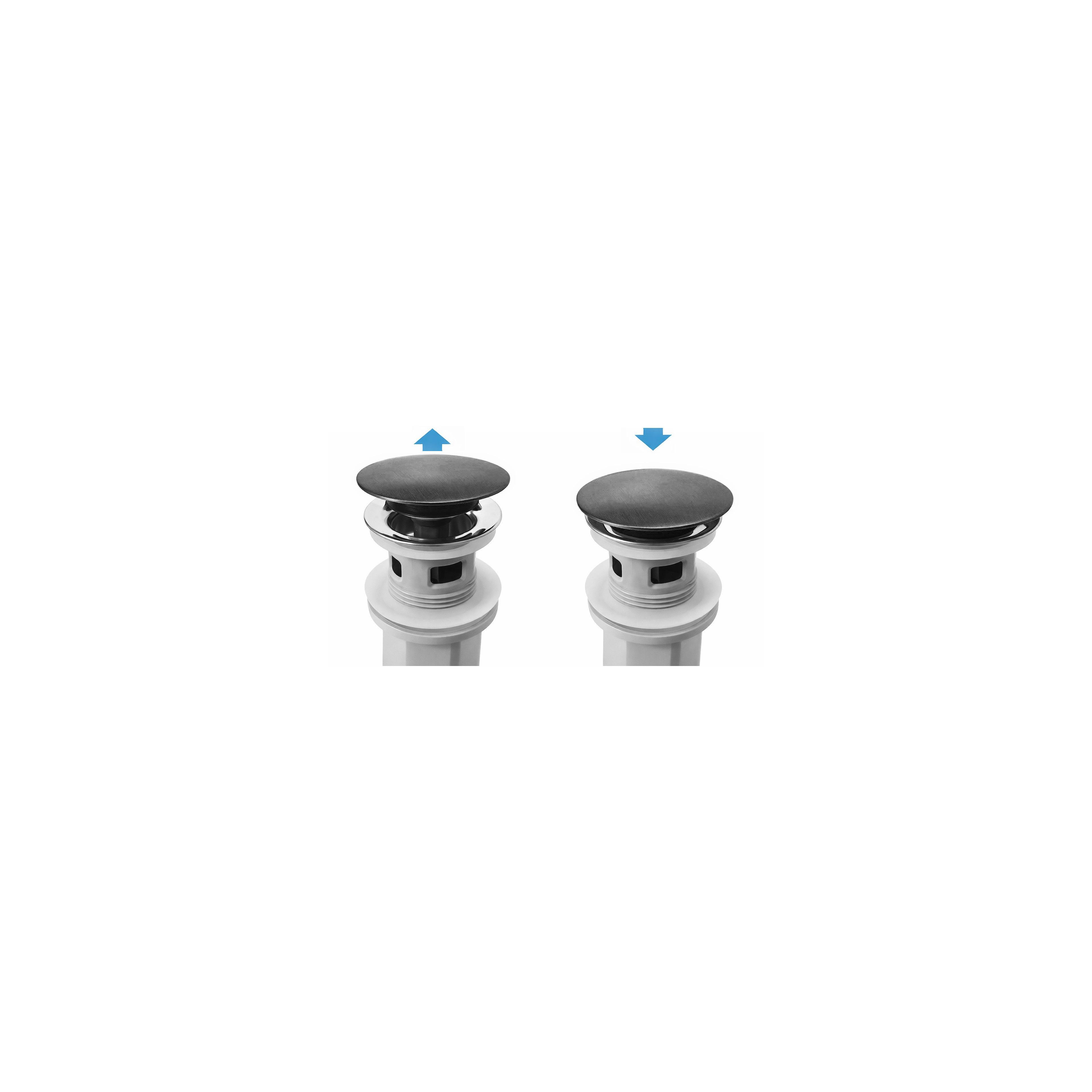 Washbasin siphon with click-clack drain REA Flow Titan