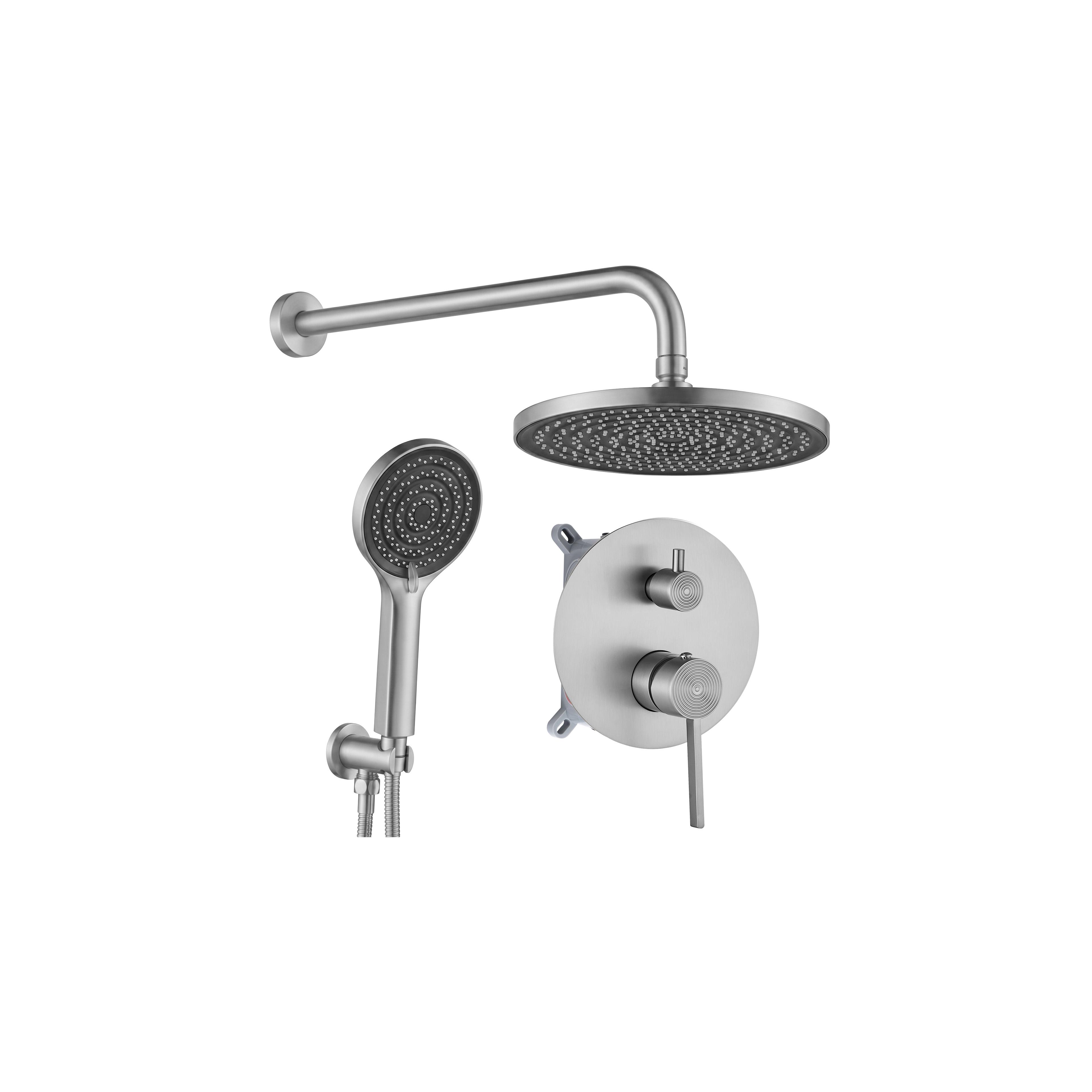 Juego de ducha oculto Rea Foster Brush Nickel  + BOX
