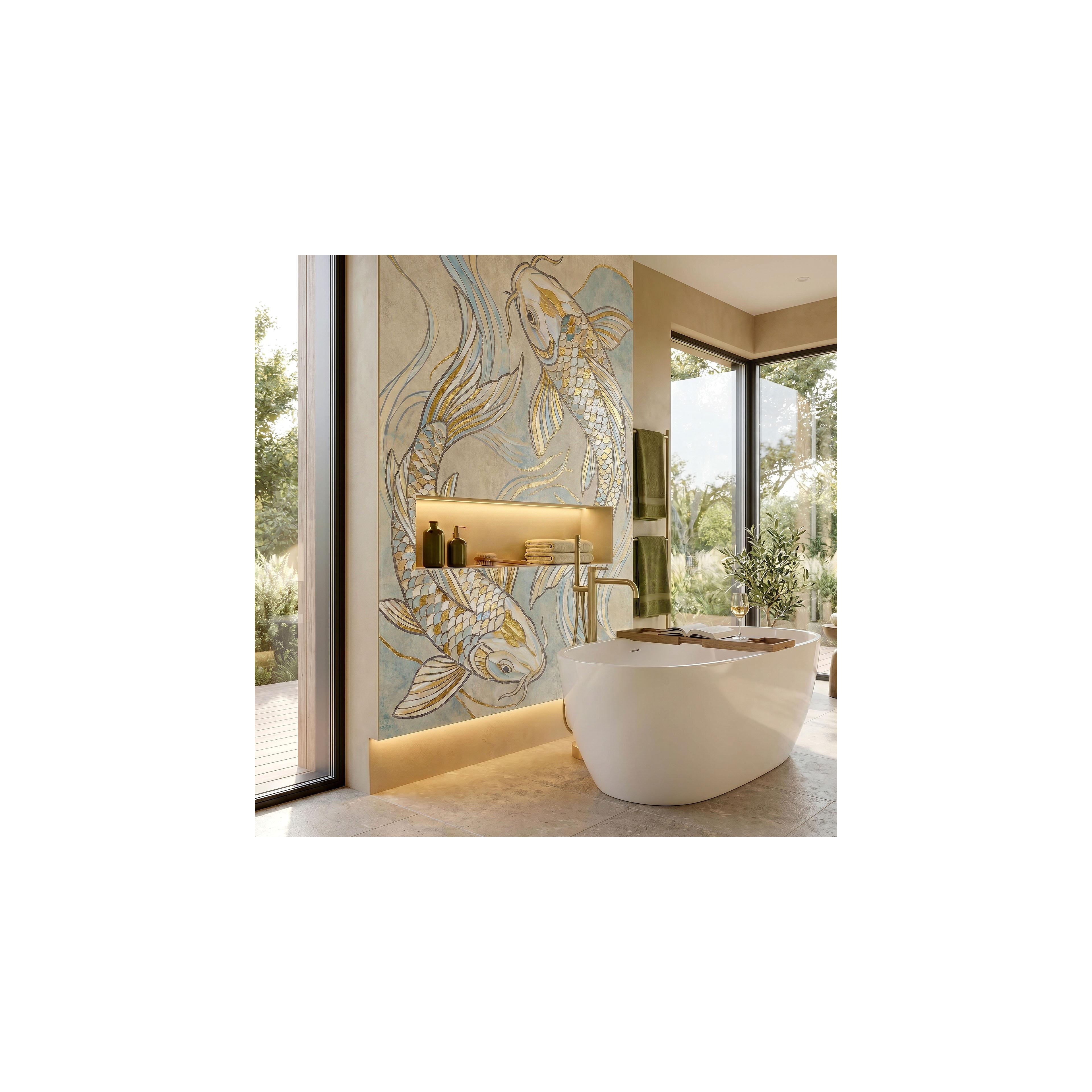 Free-standing faucet Rea Clif Brush Gold