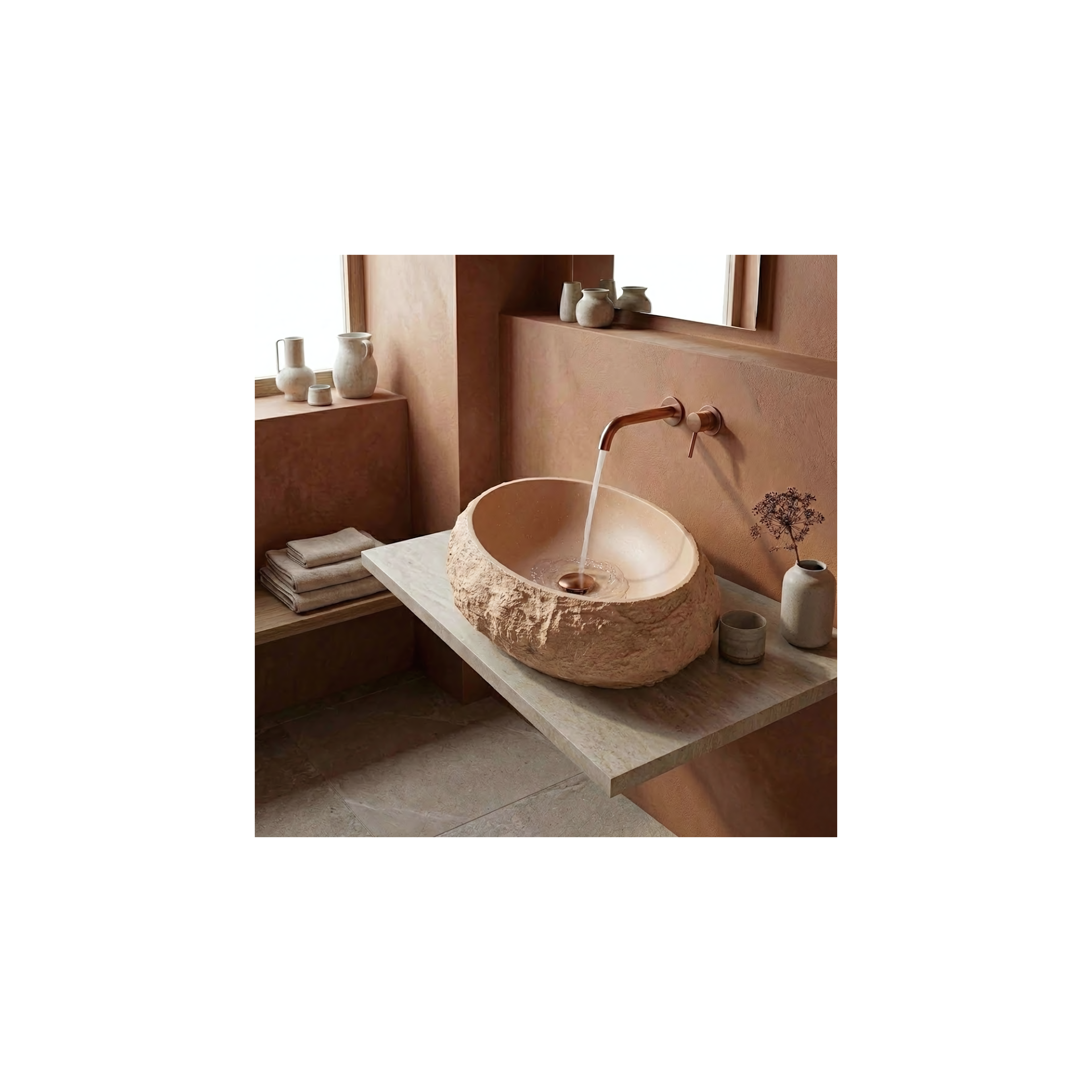 Vasque à poser Rea Mika Light Terracotta