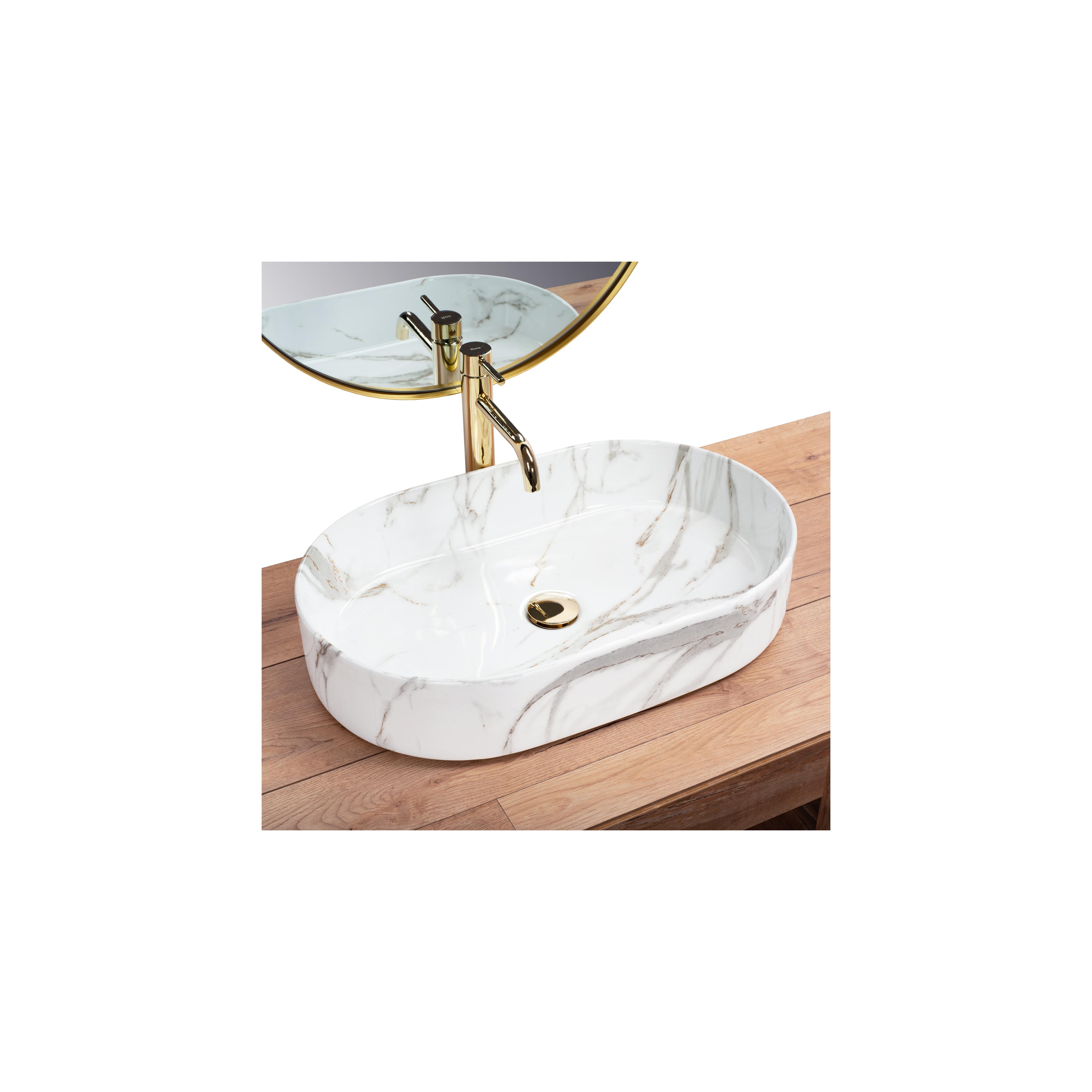 Ceramic Countertop Basin Rea Nadia Shiny Aiax