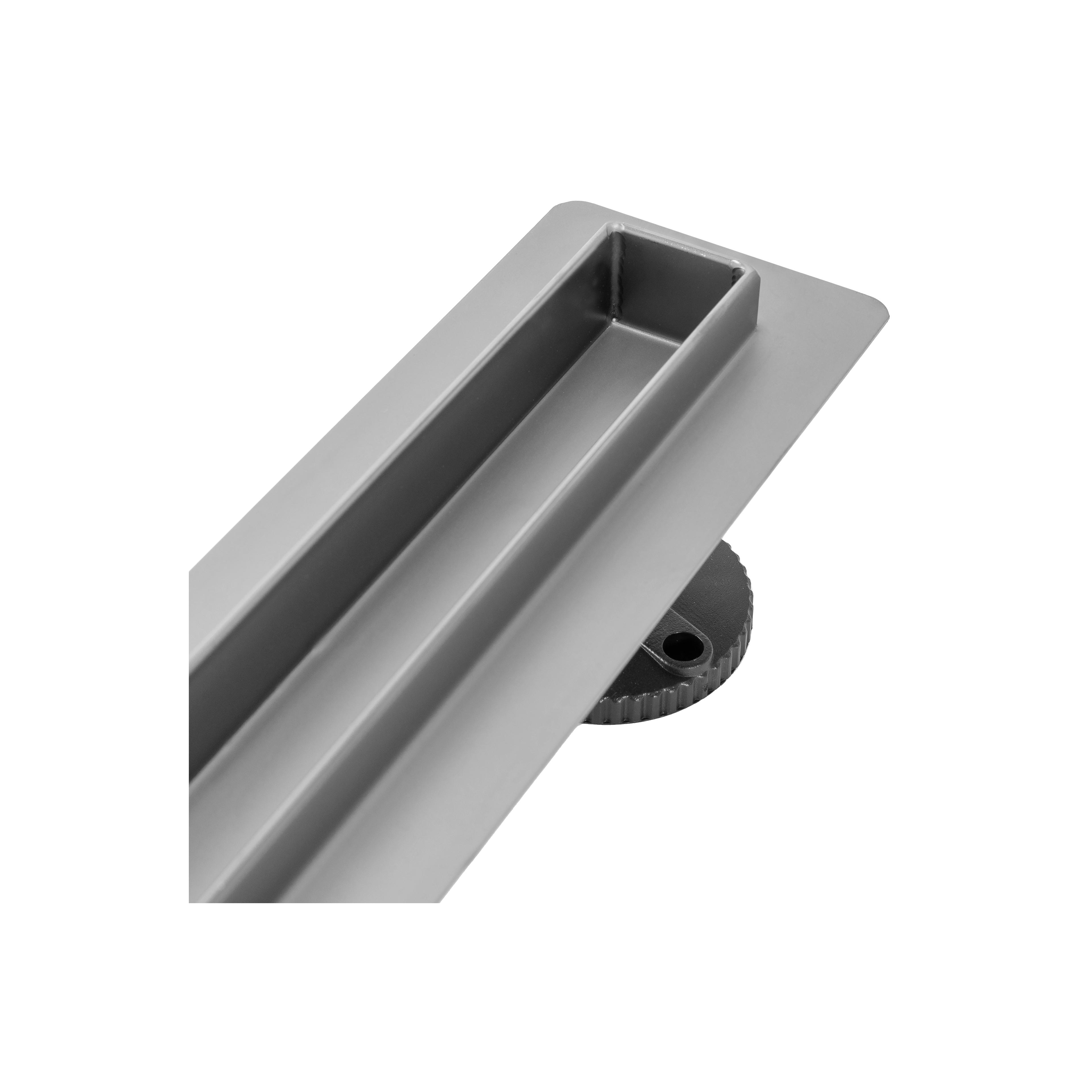 Drain linéaire Rea Neo Slim Pro Nickel Brush INOX 90
