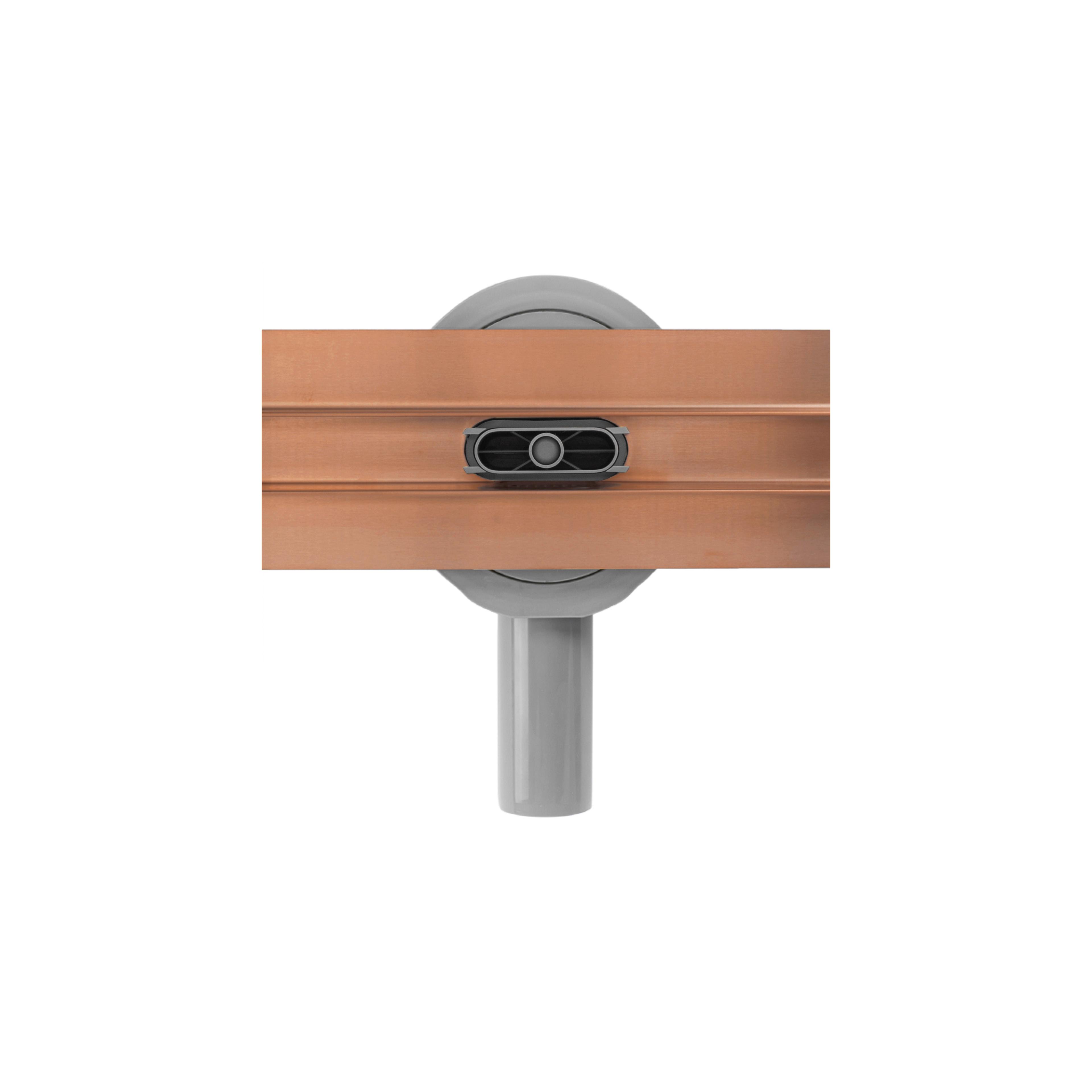 REA NEOX SLIM PRO lineārā drenāža Brushed Copper 70