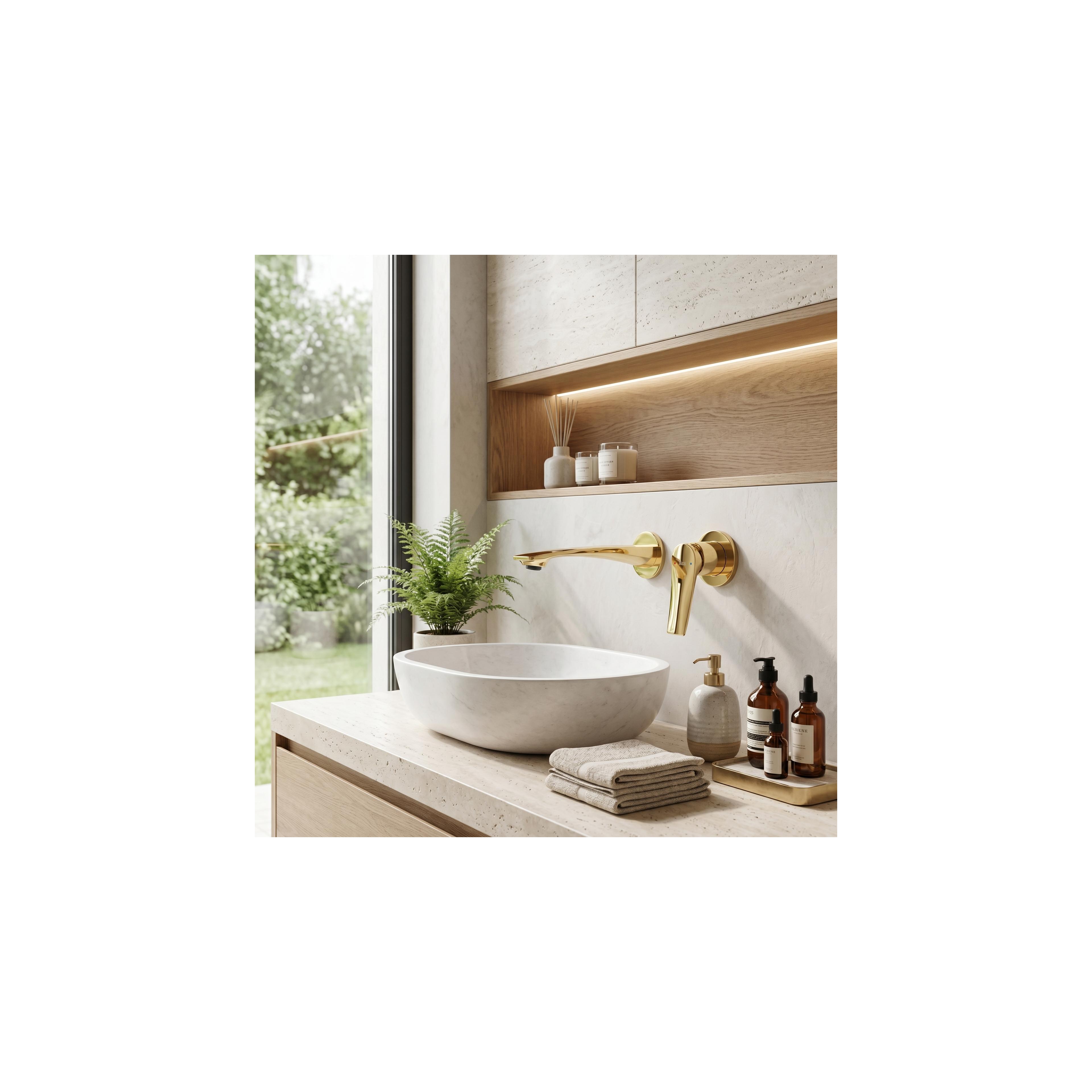 Mitigeur de lavabo encastrable REA VISION Gold + BOX