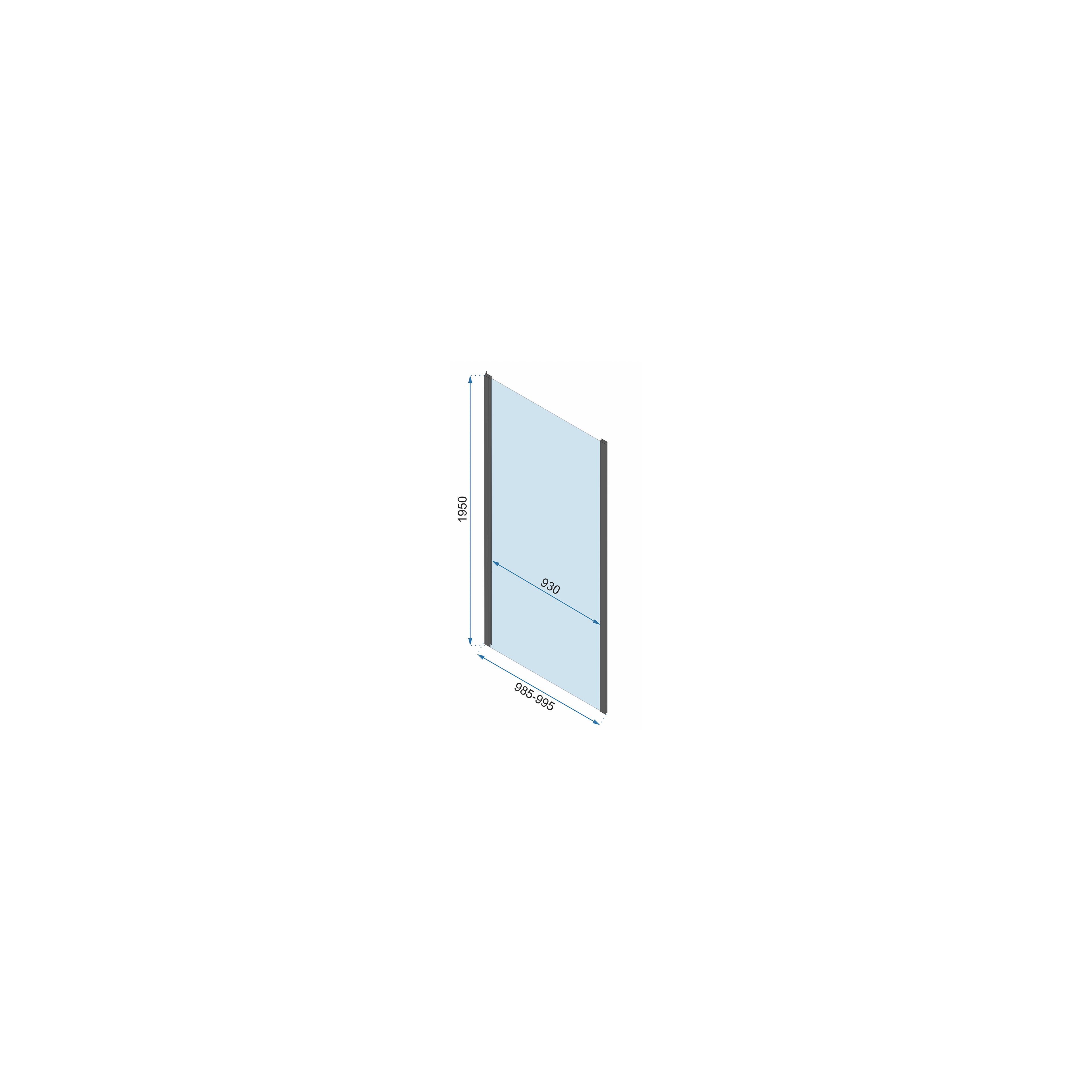 Cabina dus REA Rapid Swing Chrome