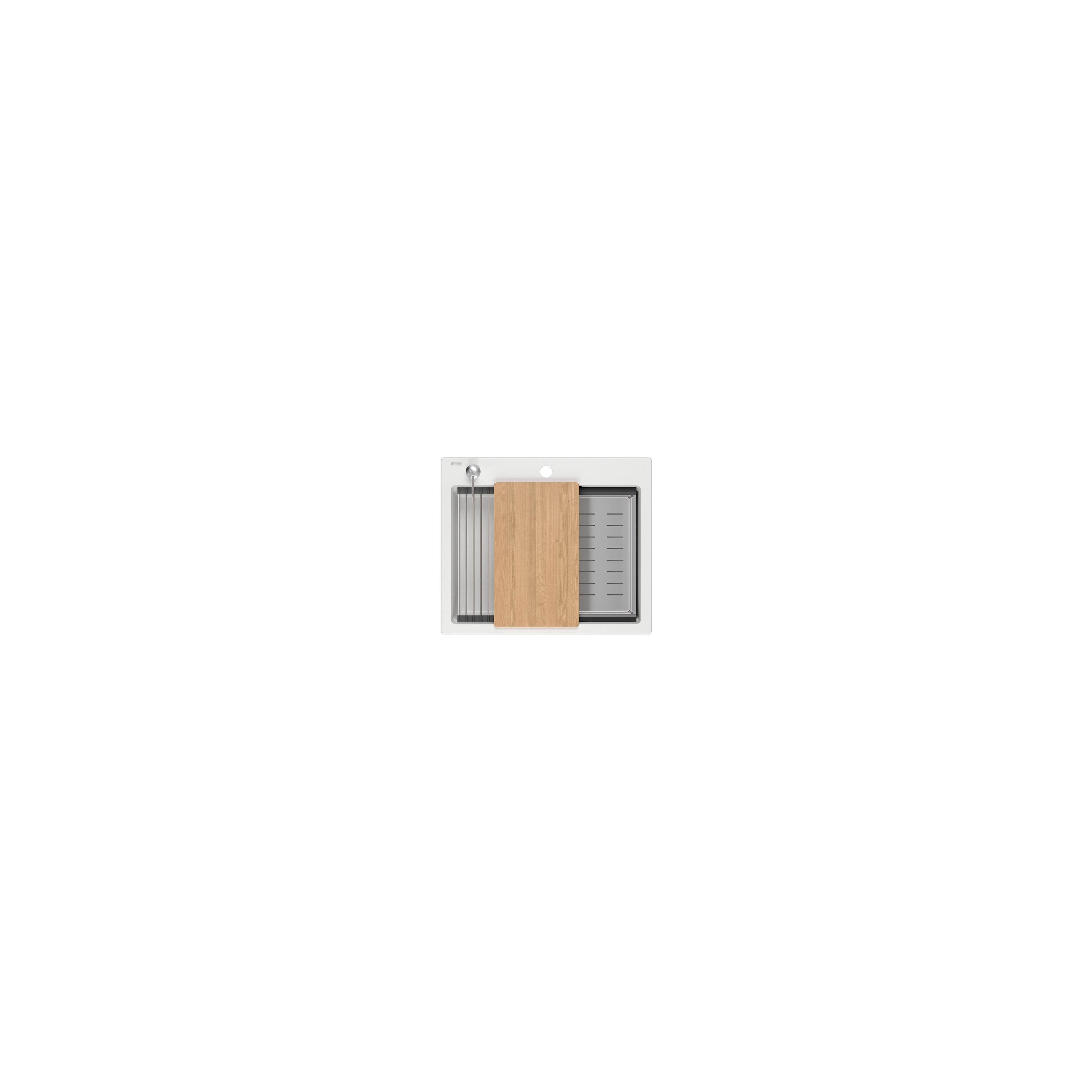 évier en granit KURT 110 WORKSTATION White