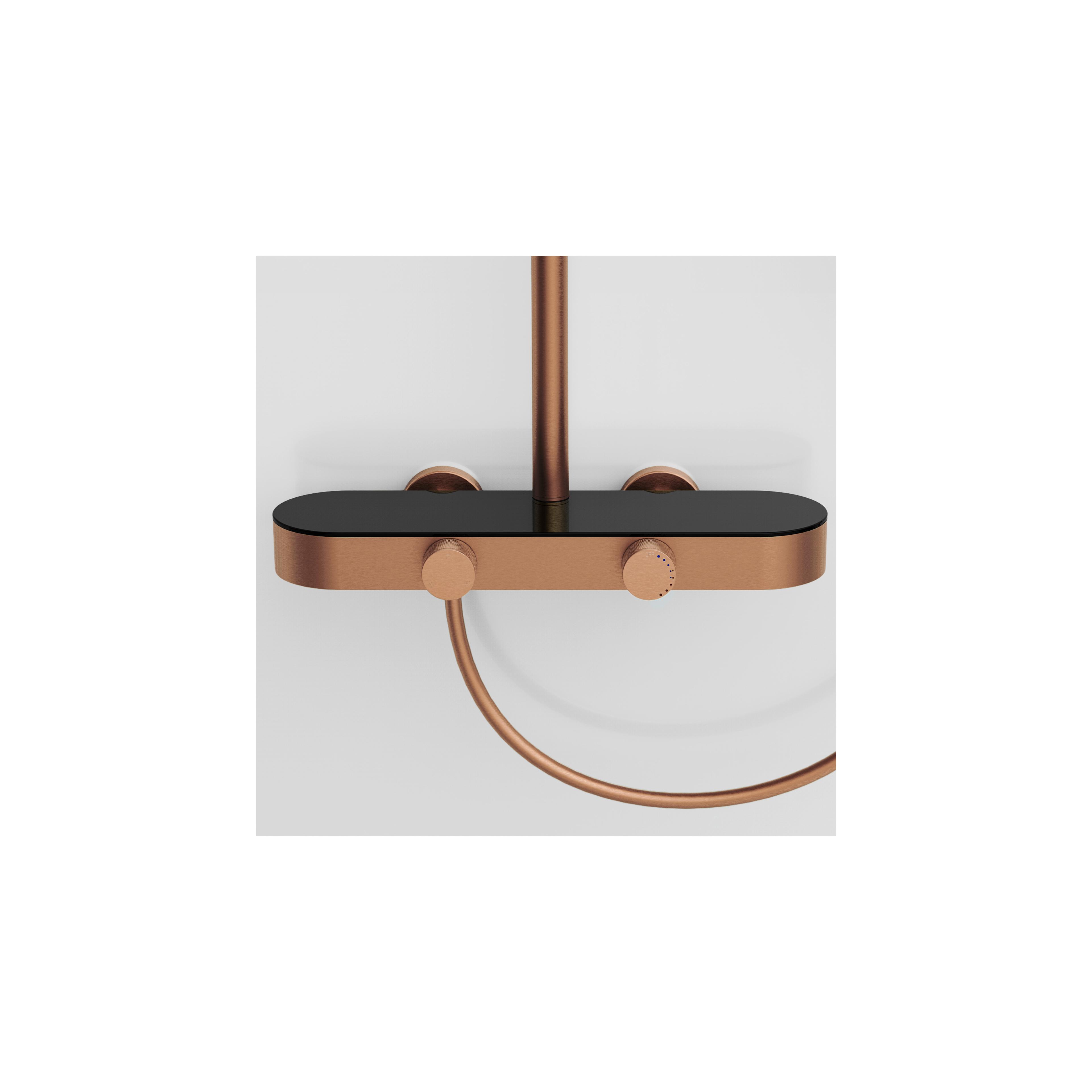 Ρυθμιζόμενη Στήλη Ντουζ  REA Creo Brush Copper 87- 128 εκ.