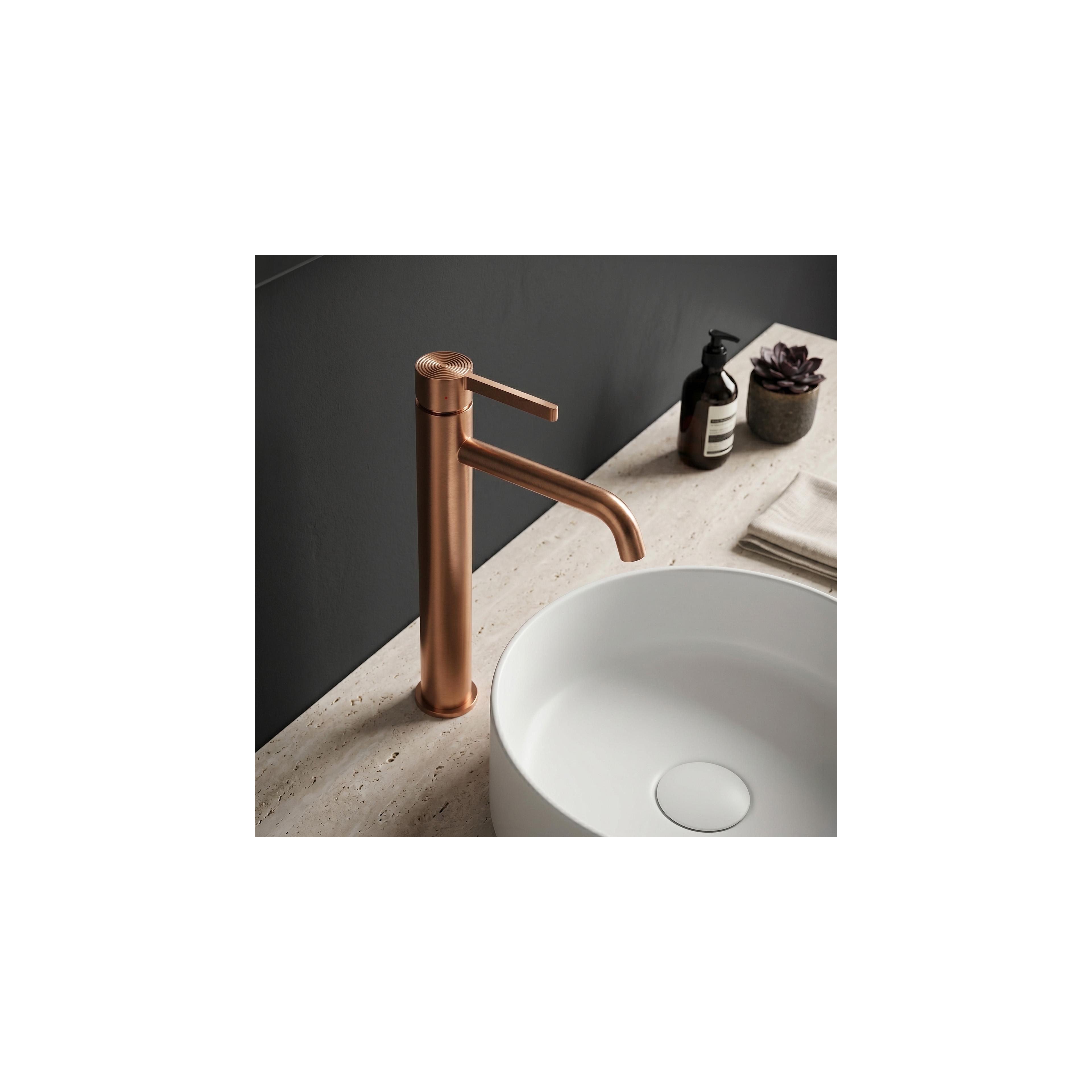 Robinet de salle de bain Rea Foster Brush Copper