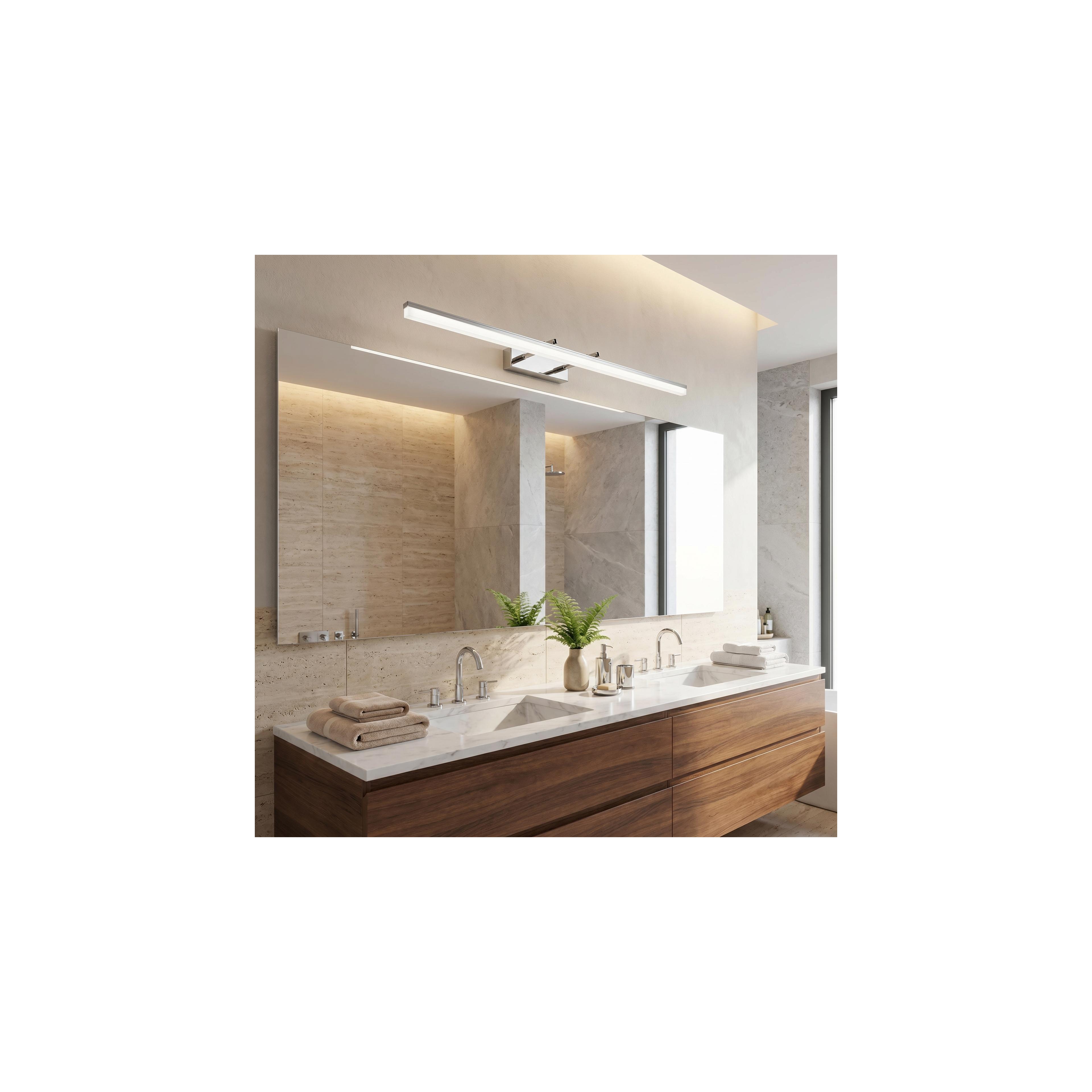 Badkamer LED-wandlamp APP1871-1W 80cm CHROME