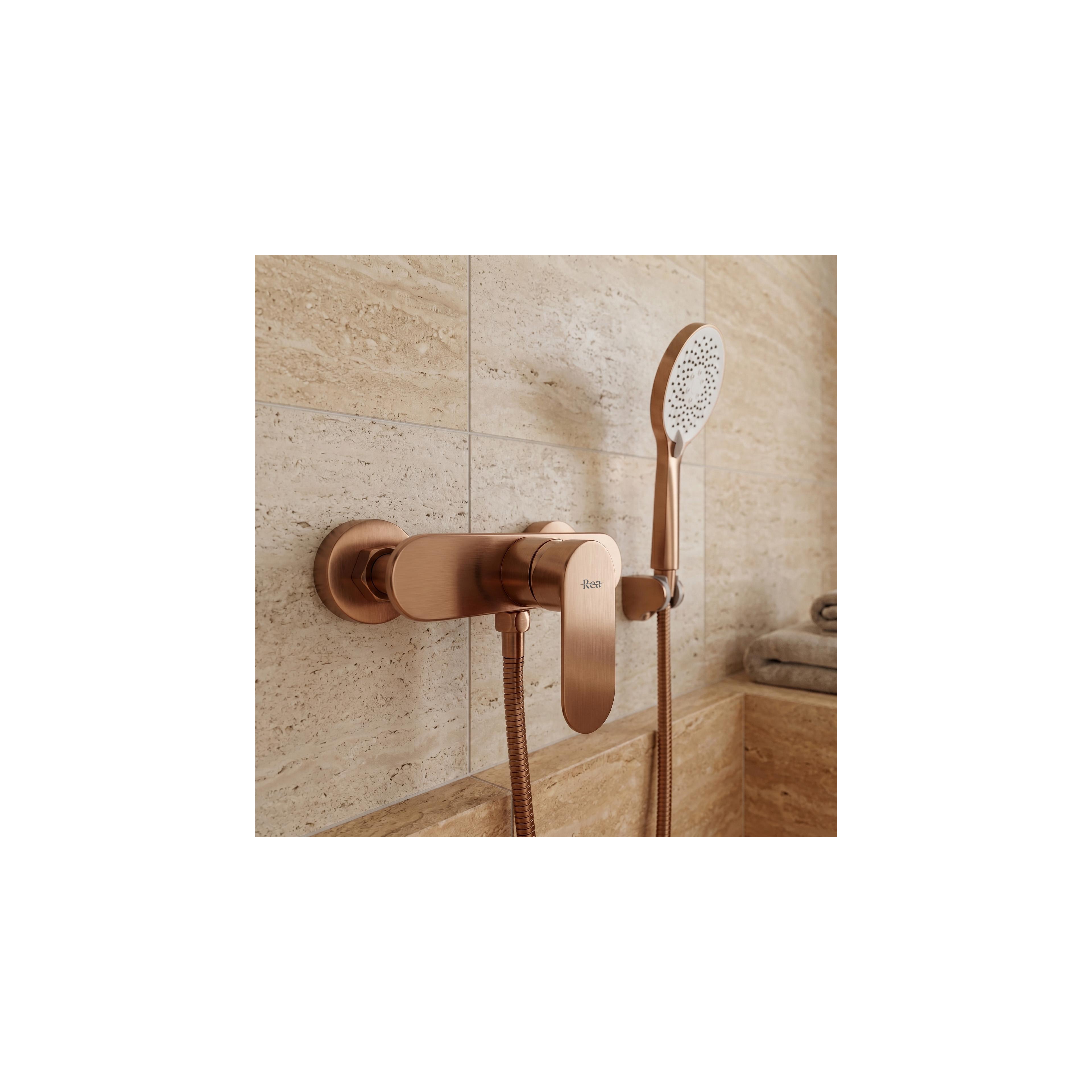 Shower faucet REA DROP Brush Copper