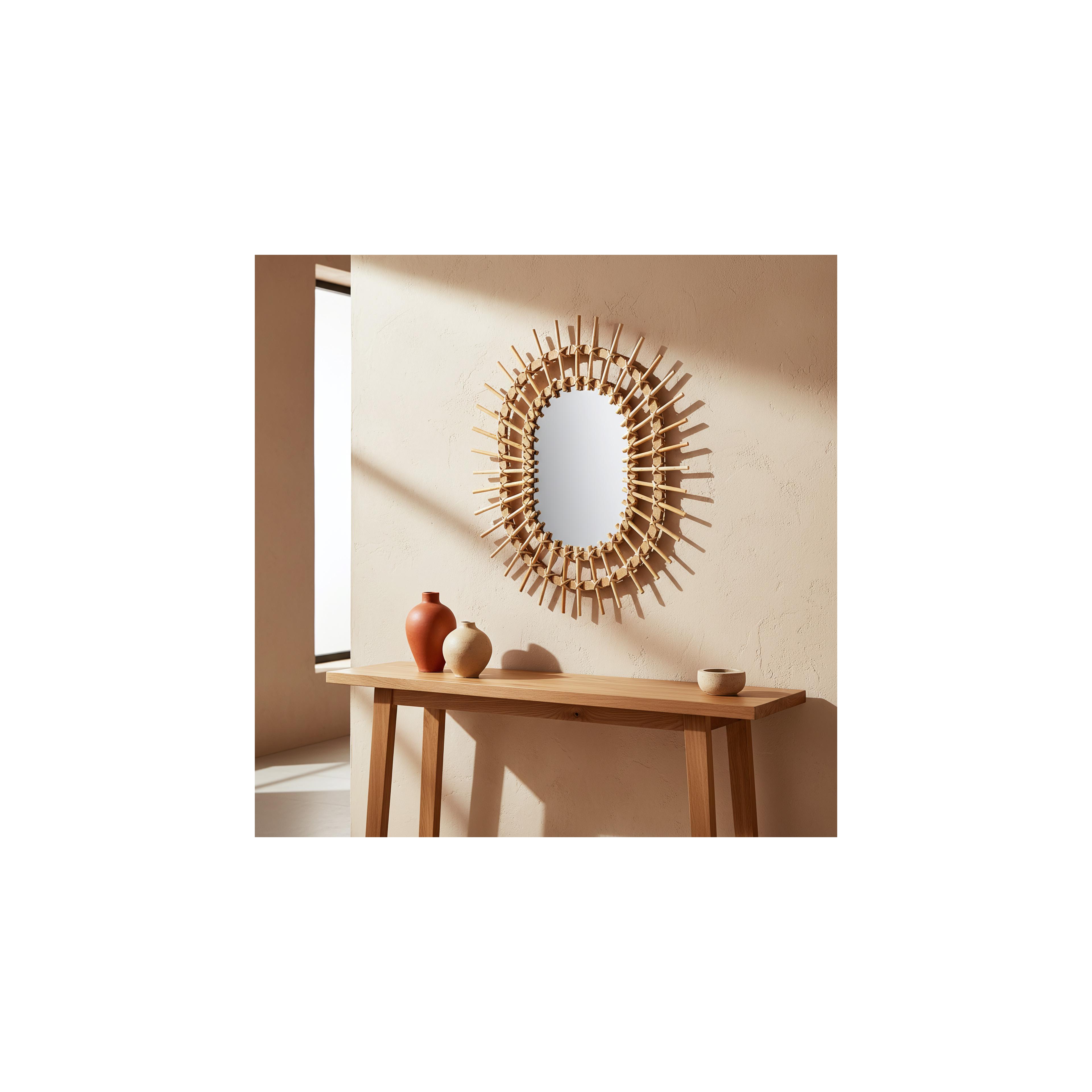 Lustro ścienne BOHO 49x57CM QDJ5749