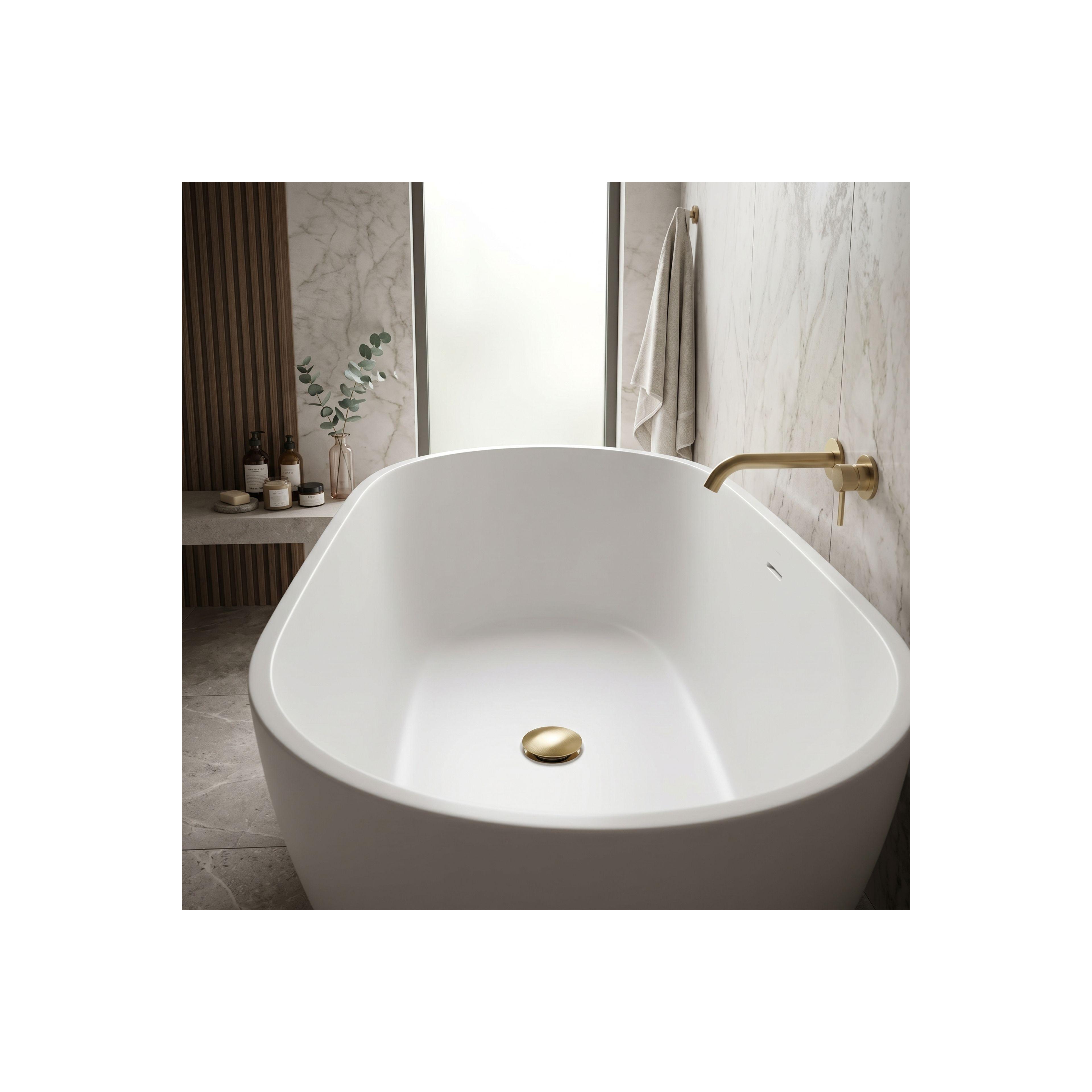 Βύσμα μπανιέρας Klik-Klak Rea Brush Gold
