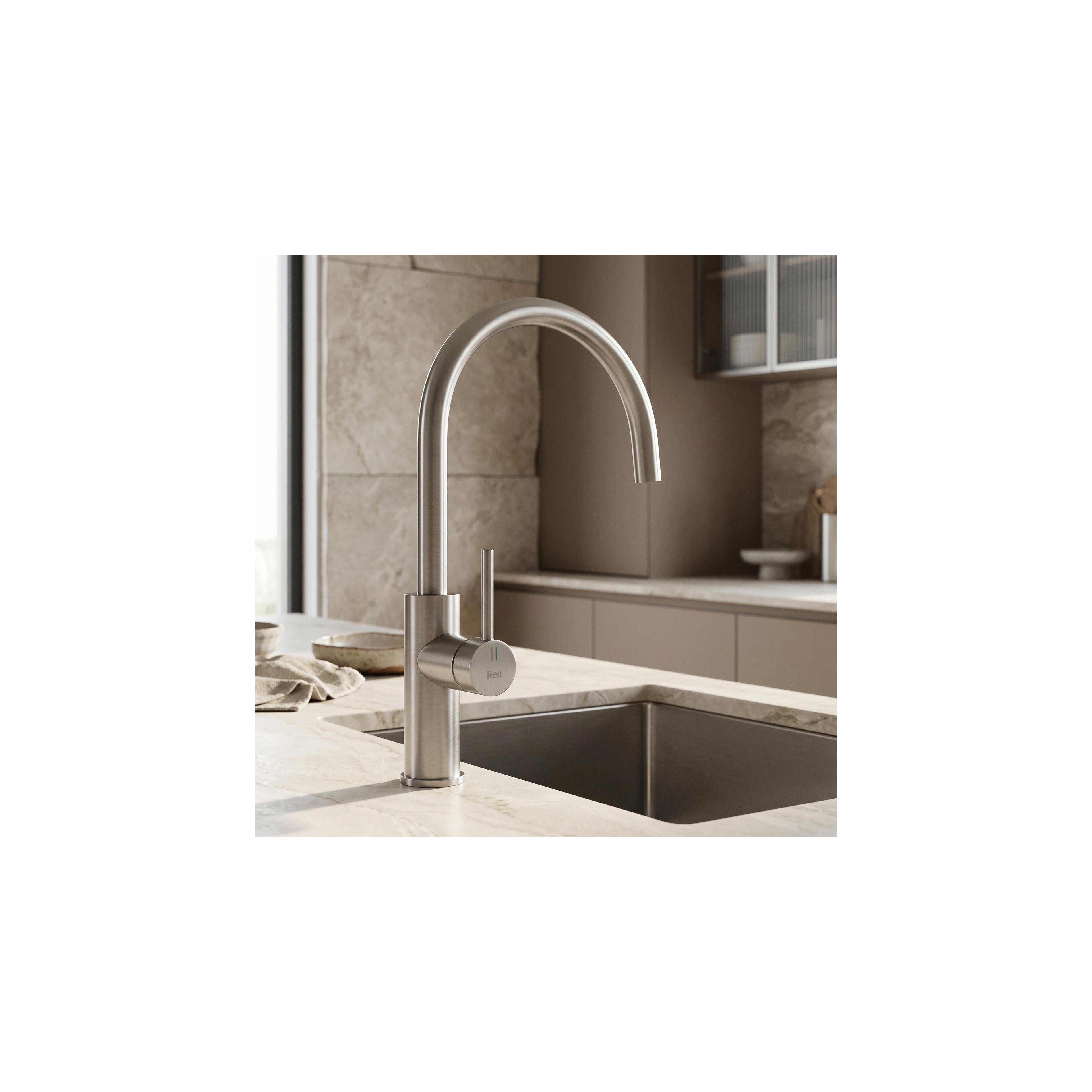 Kitchen faucet REA Rivo Brush Nickel