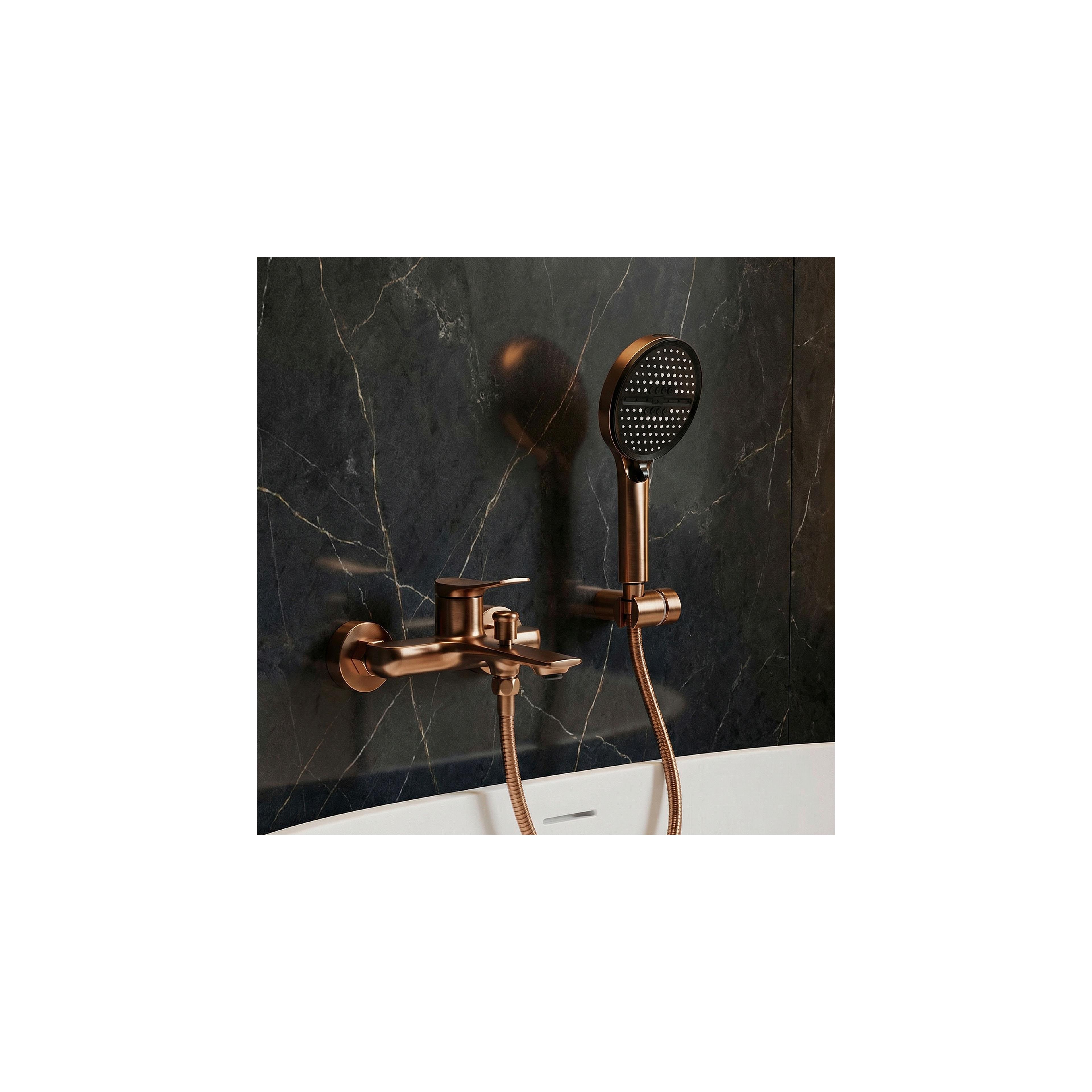 Смесител за вана PREMIUM REA Vision Brush Copper