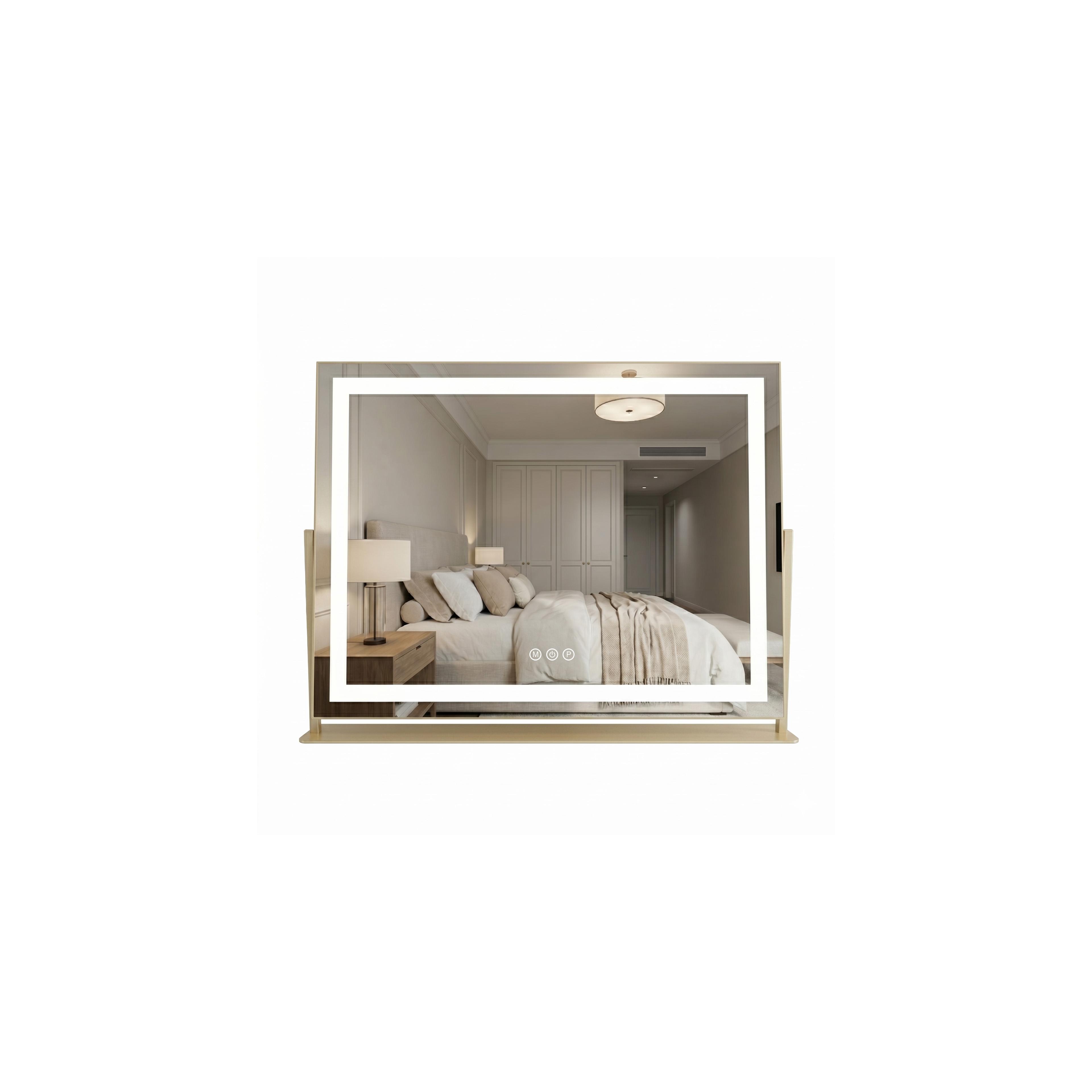 Mirror LED STUDIO L.Gold 58x45