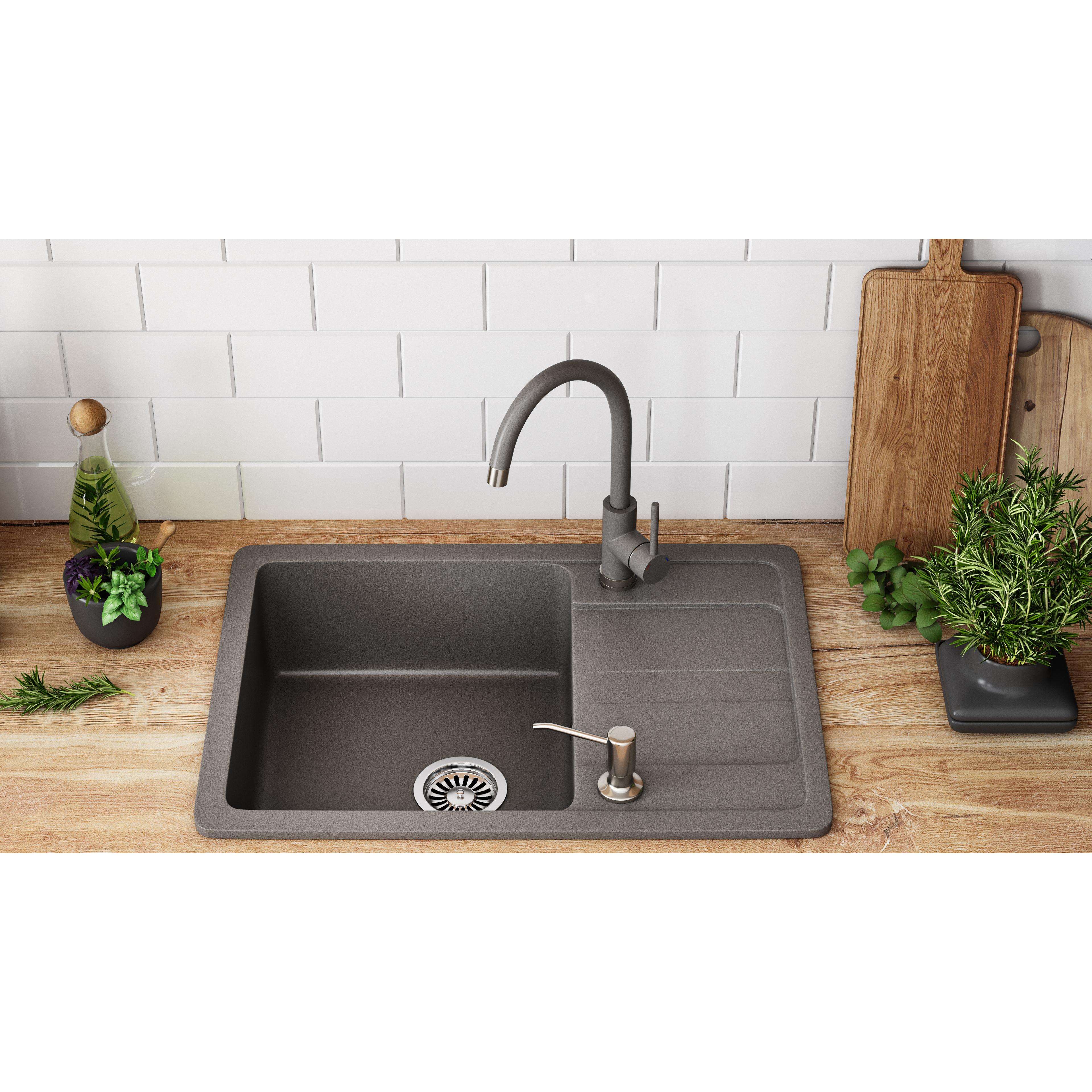 Sinks granit Nils Grey set 5in1