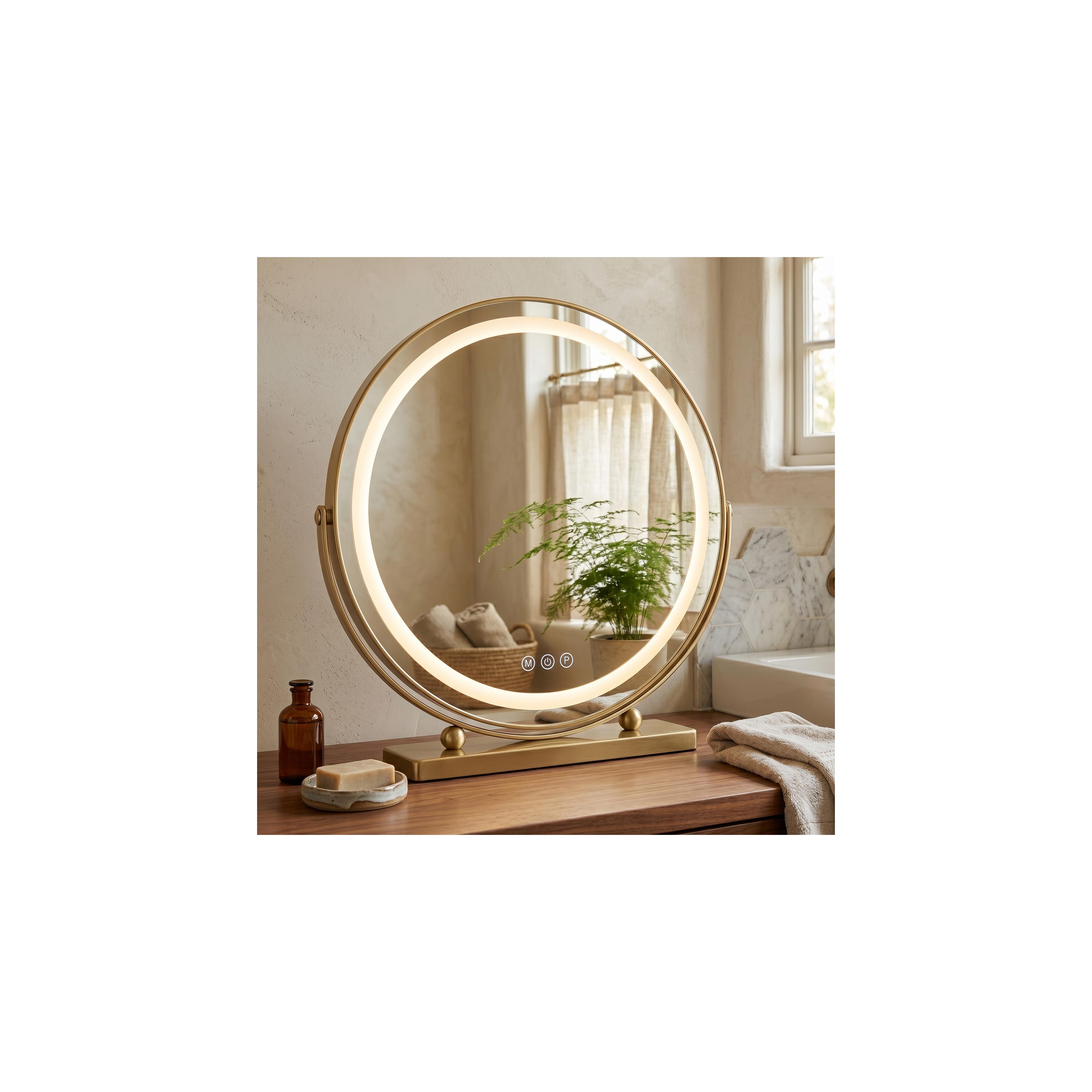 Mirror LED MAKE-UP L.Gold 50 cm