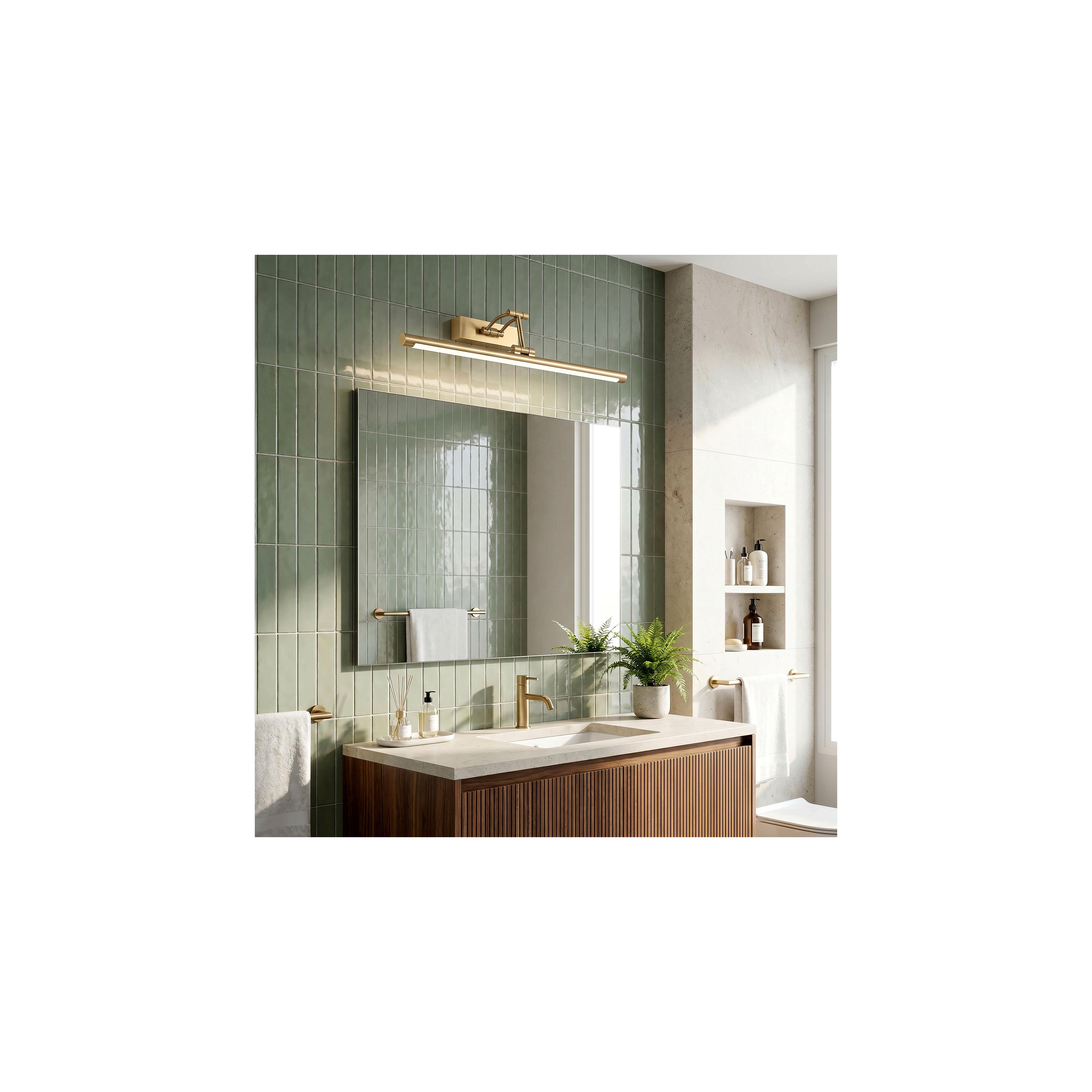 Bad LED-Wandleuchte SWE023-1W 60cm Brush Gold