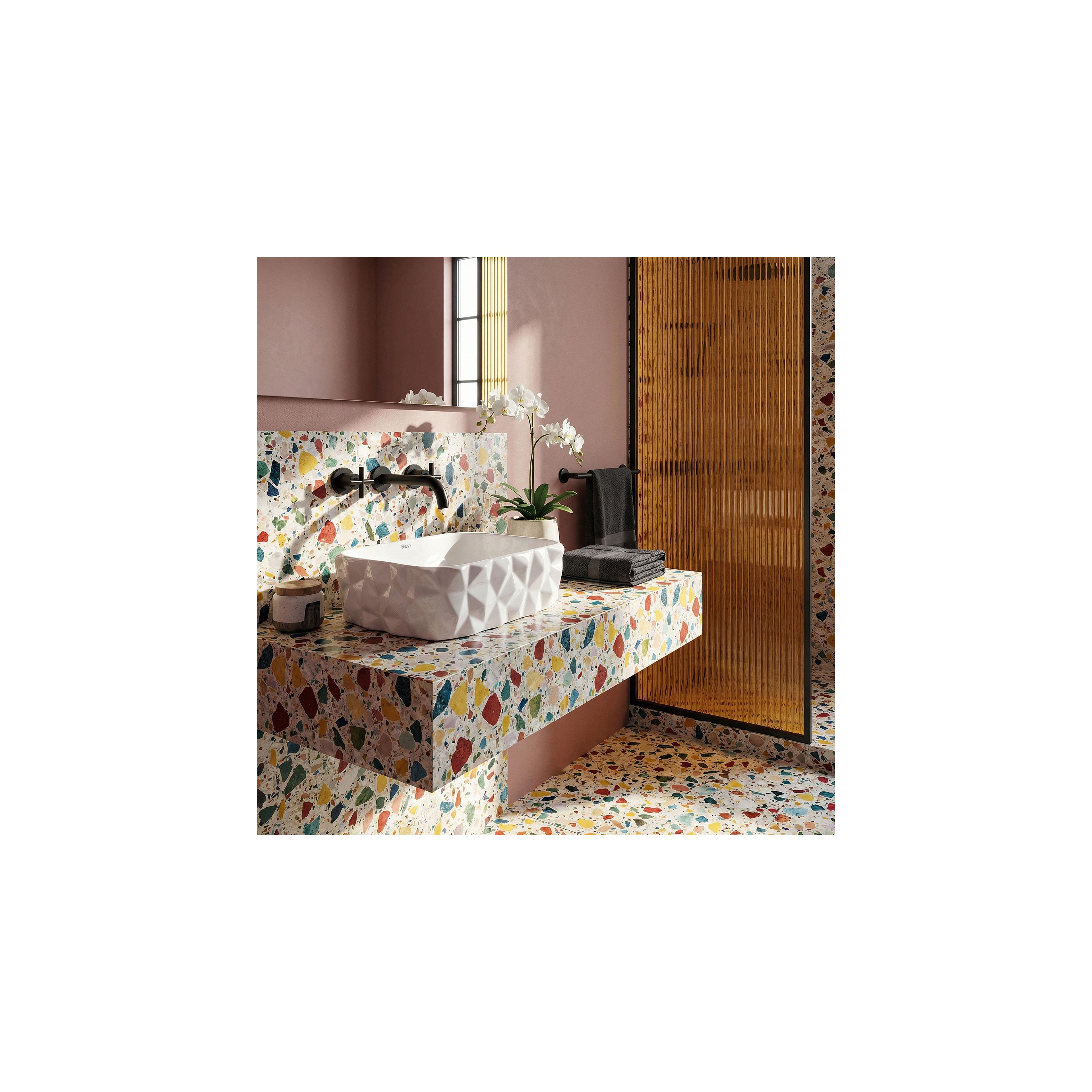 Countertop washbasin Rea Zamia