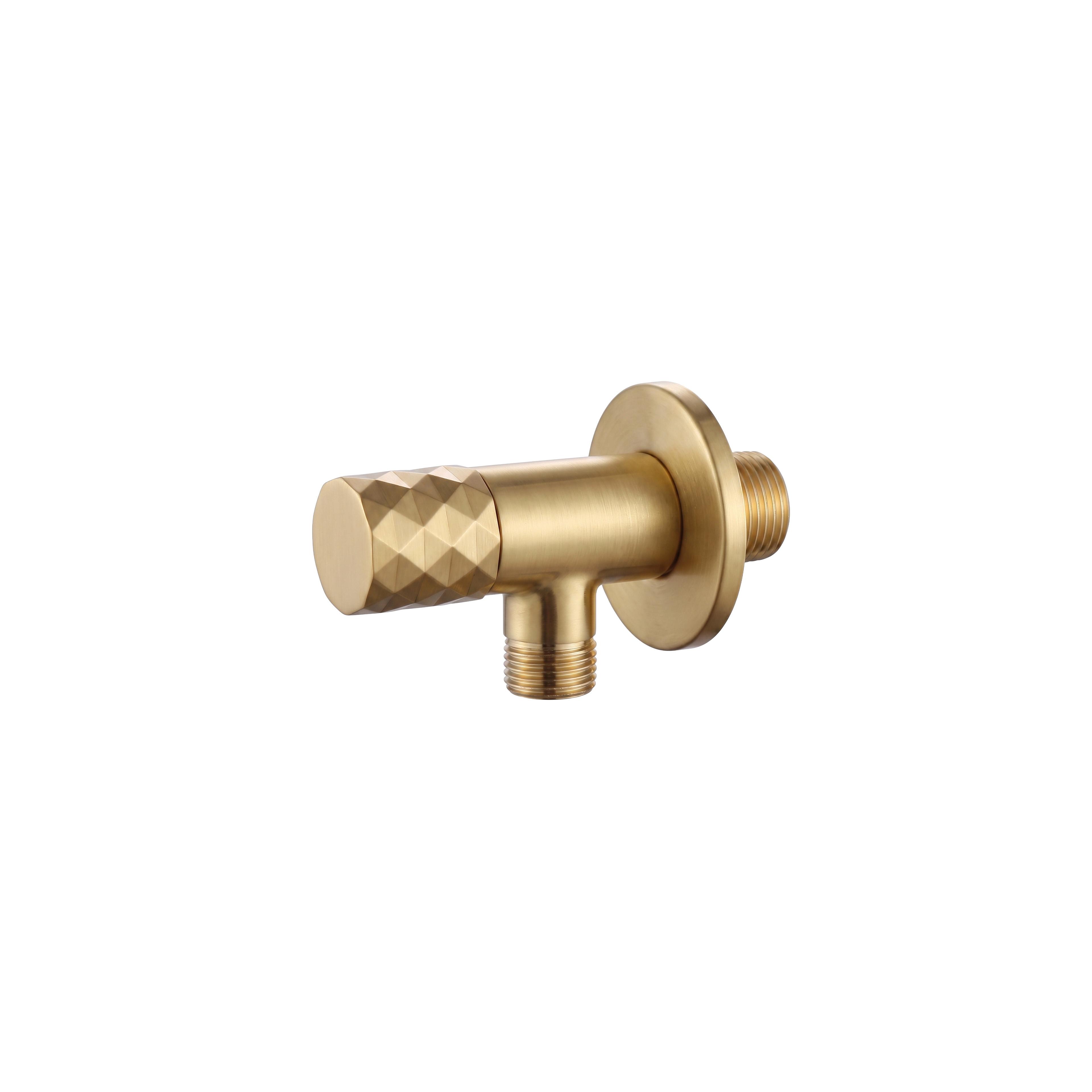 Ъглов вентил Diamond 03 1/2" x 3/8" Brush Gold