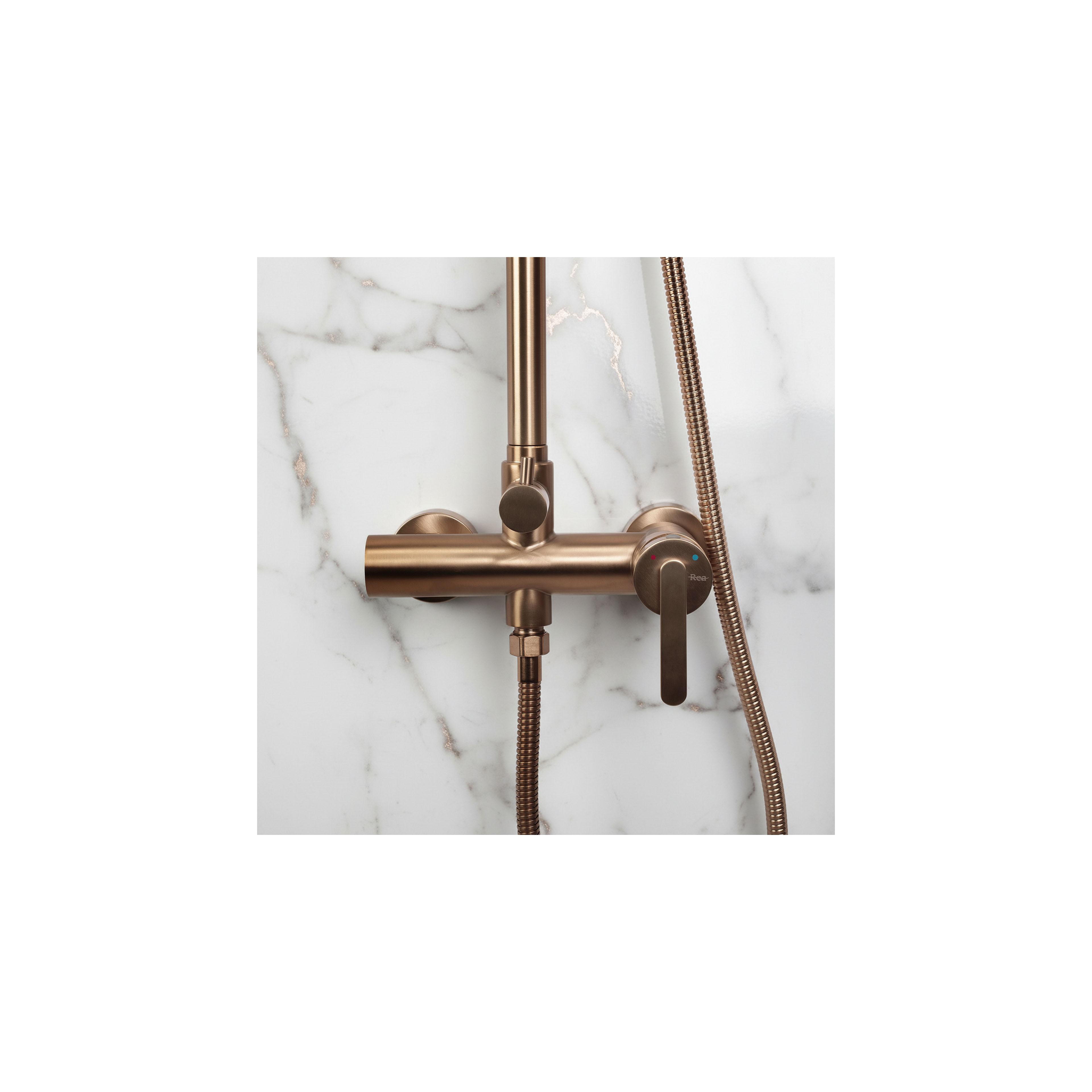 Kit de douche Rea Ontario Brush Copper