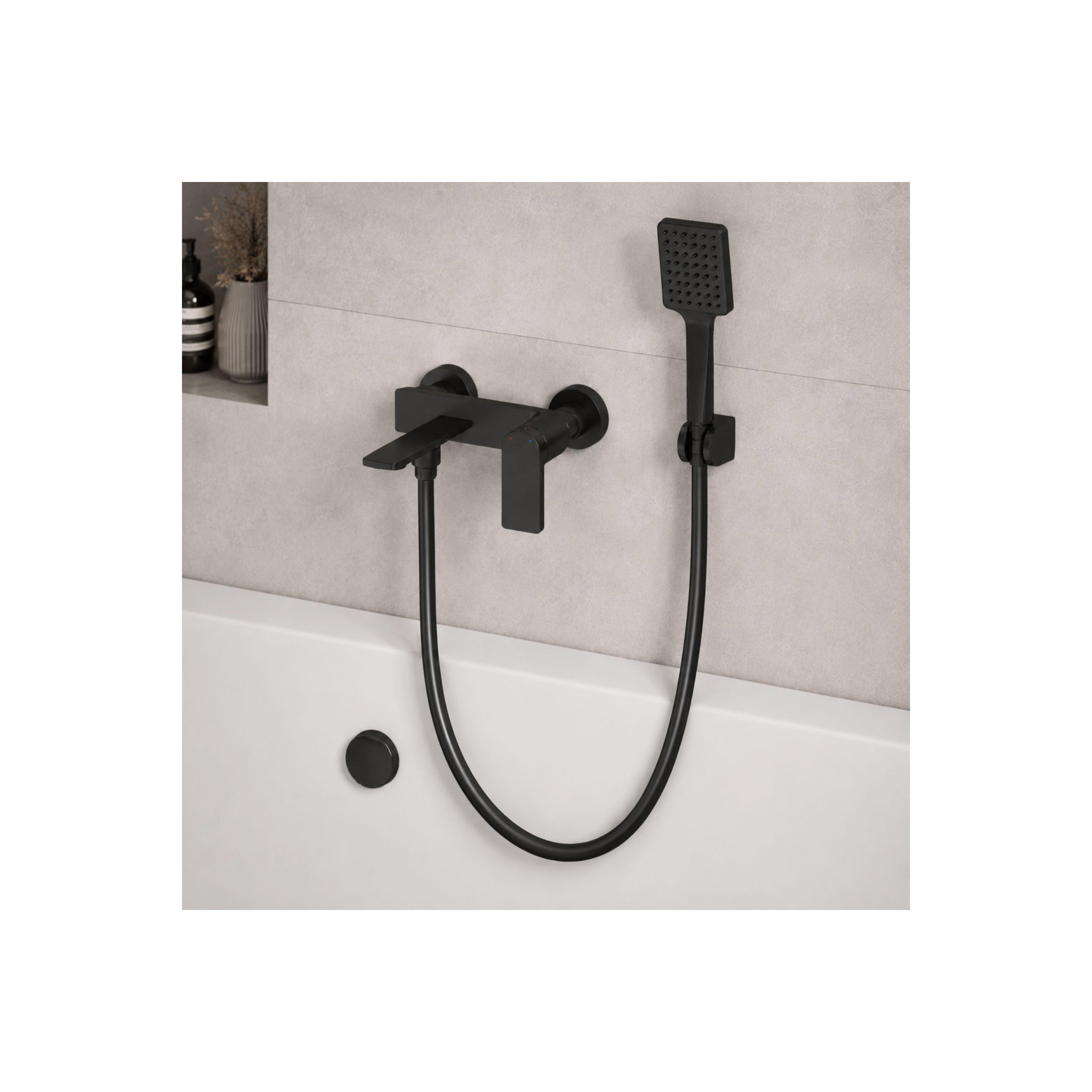 Anti-twist shower hose Rea Black 150 cm