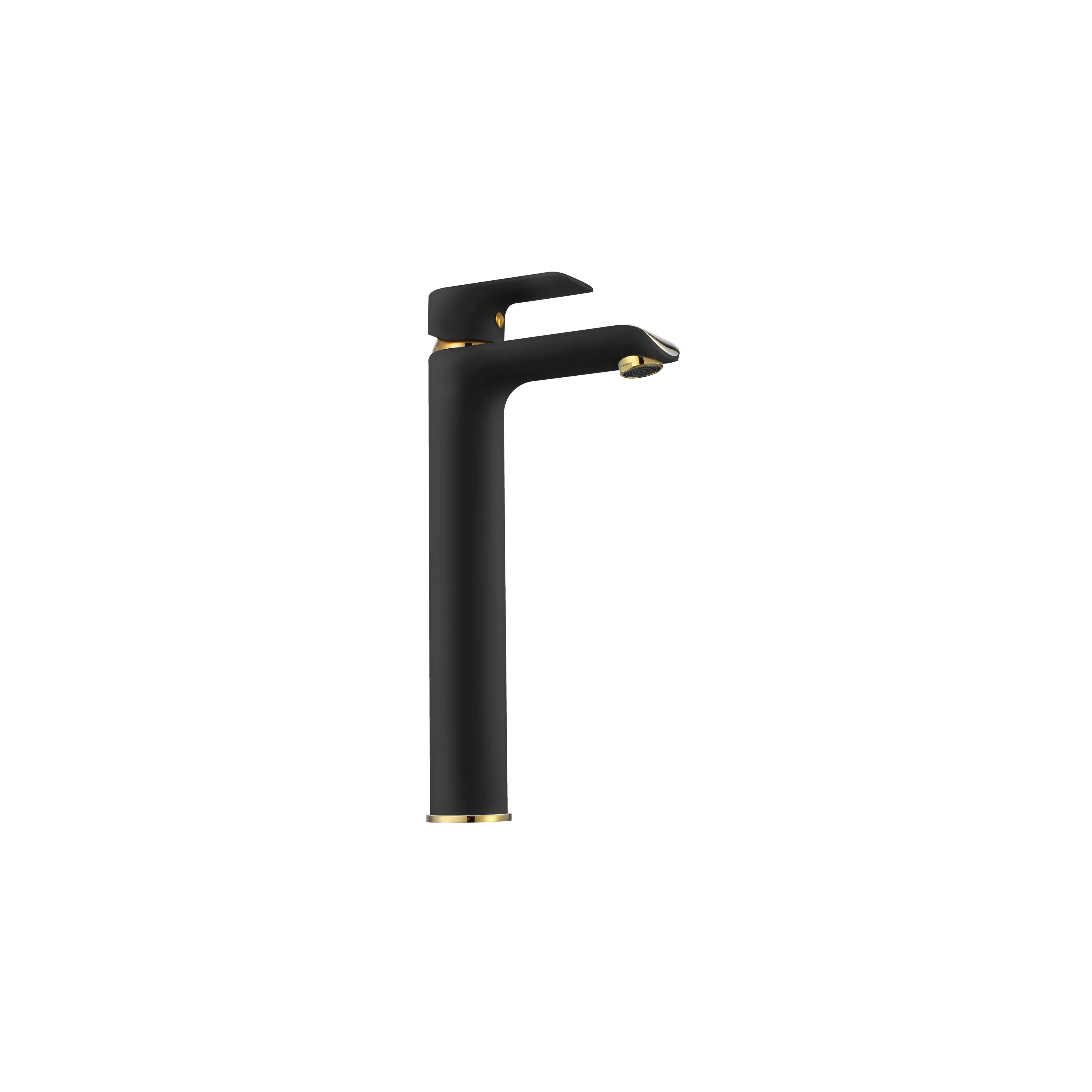 Bathroom faucet REA Bloom Black Gold high