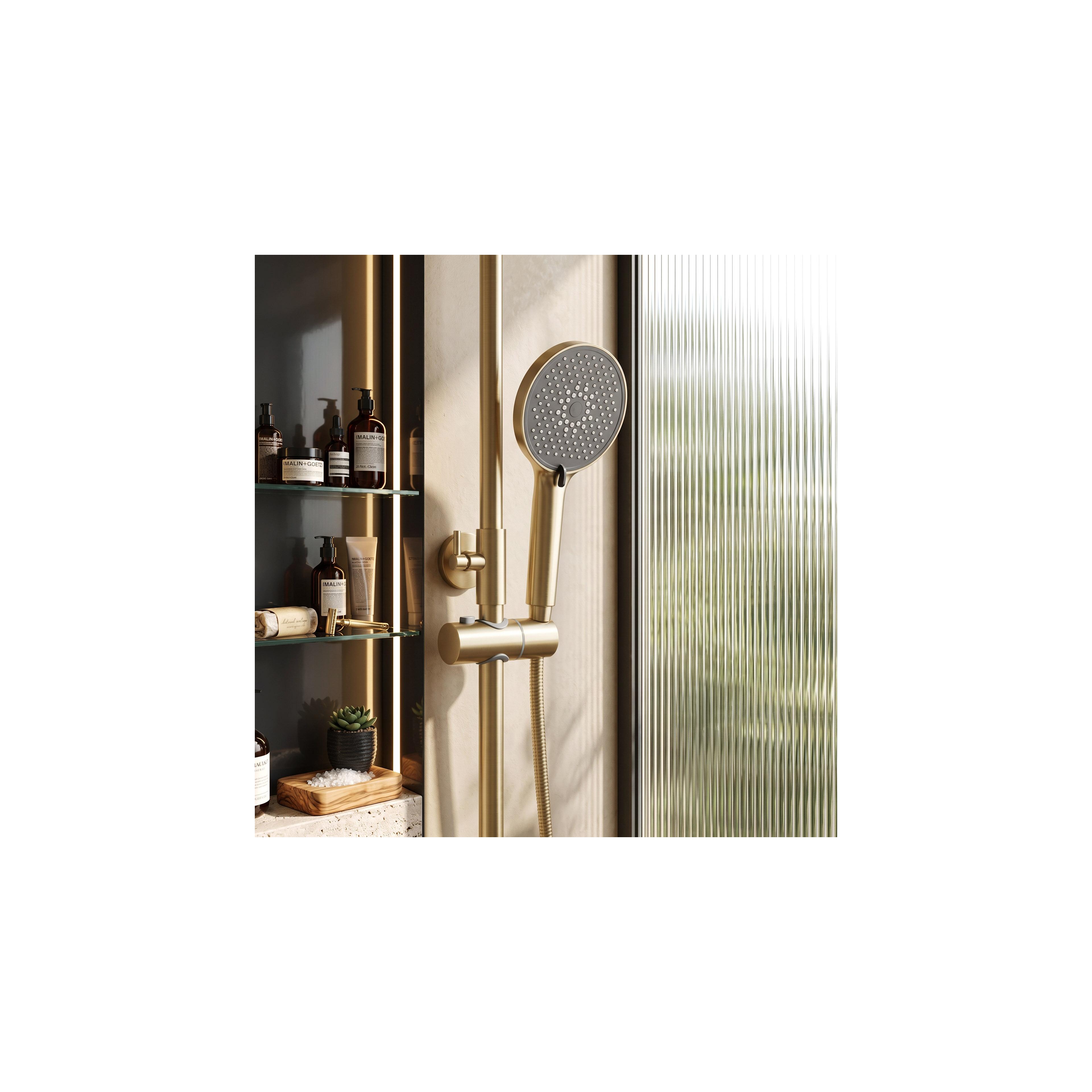 Shower set PREMIUM Rea Maxim Brush Gold