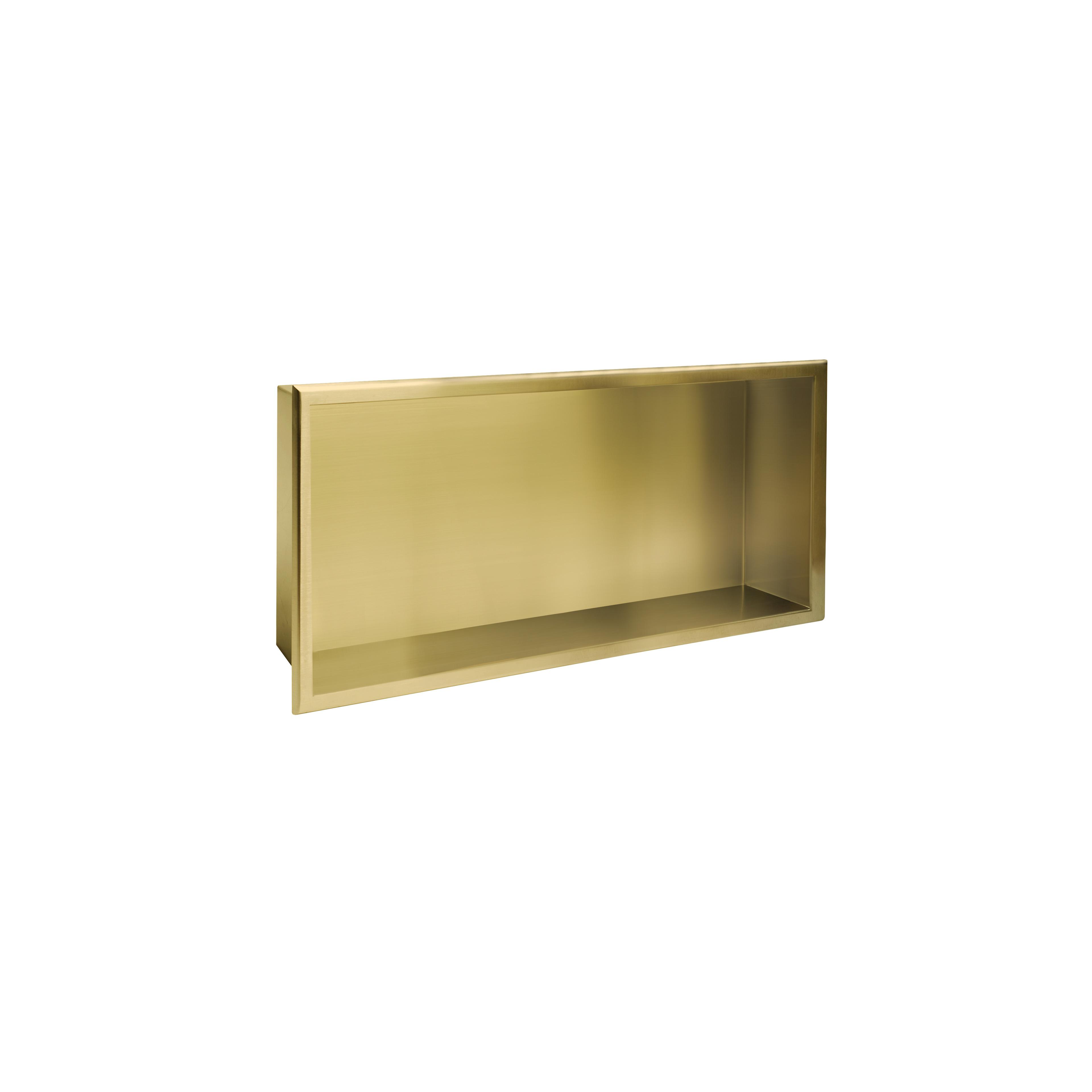 bathroom shelf 30x60 gold brush