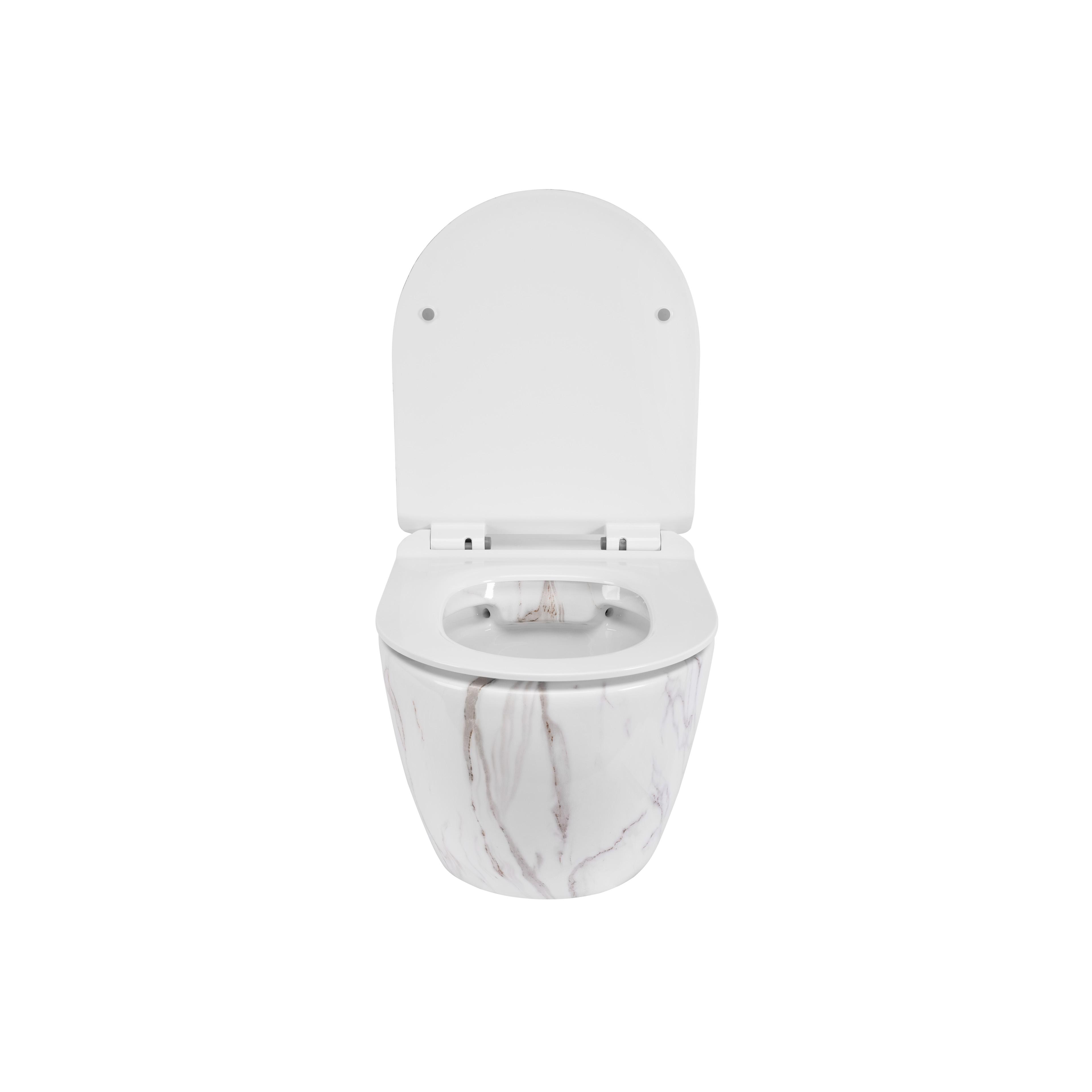 Toilet bowl  Rea Carlos Slim Rimless Aiax Shiny