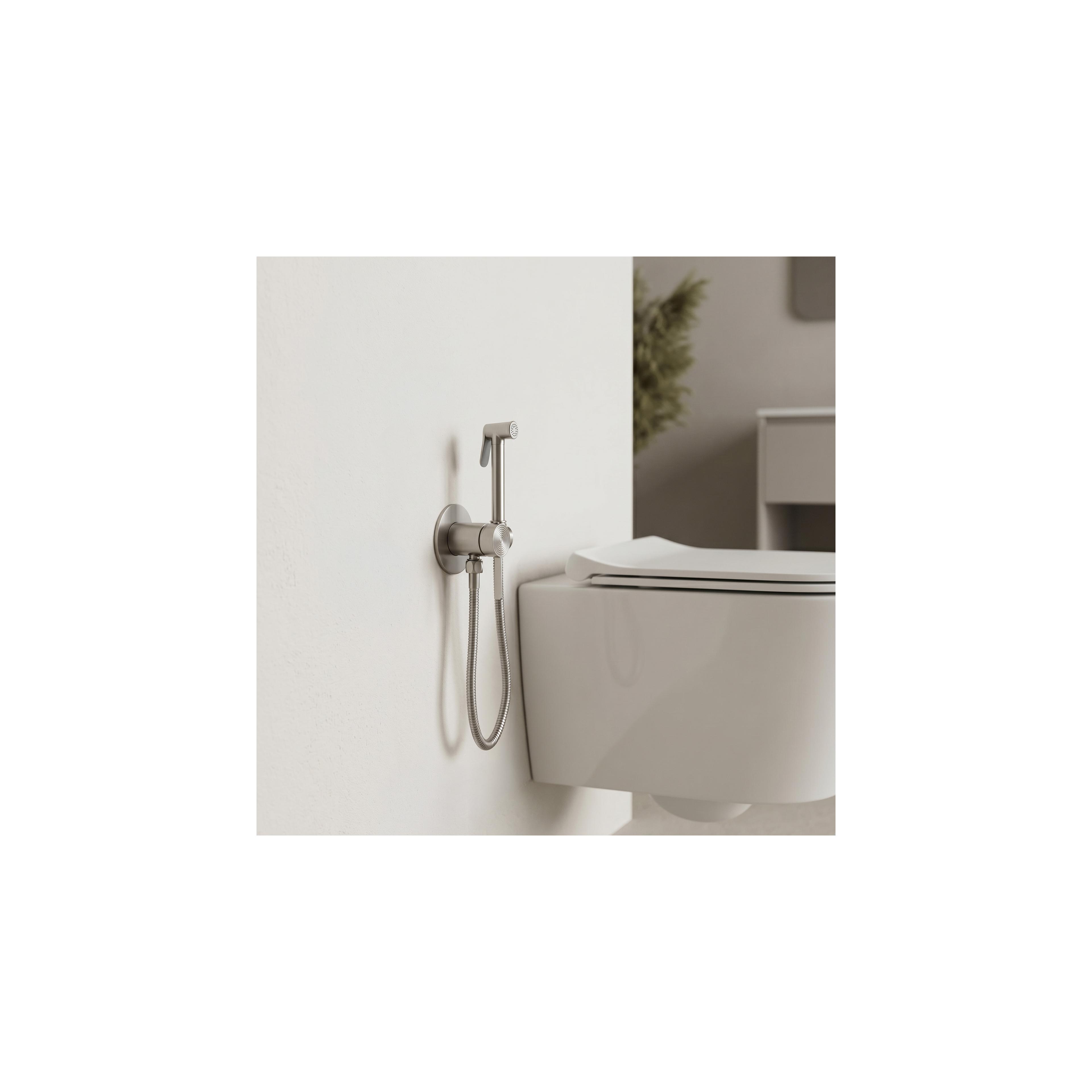 Miješalica za bide Foss Clif Brush Nickel