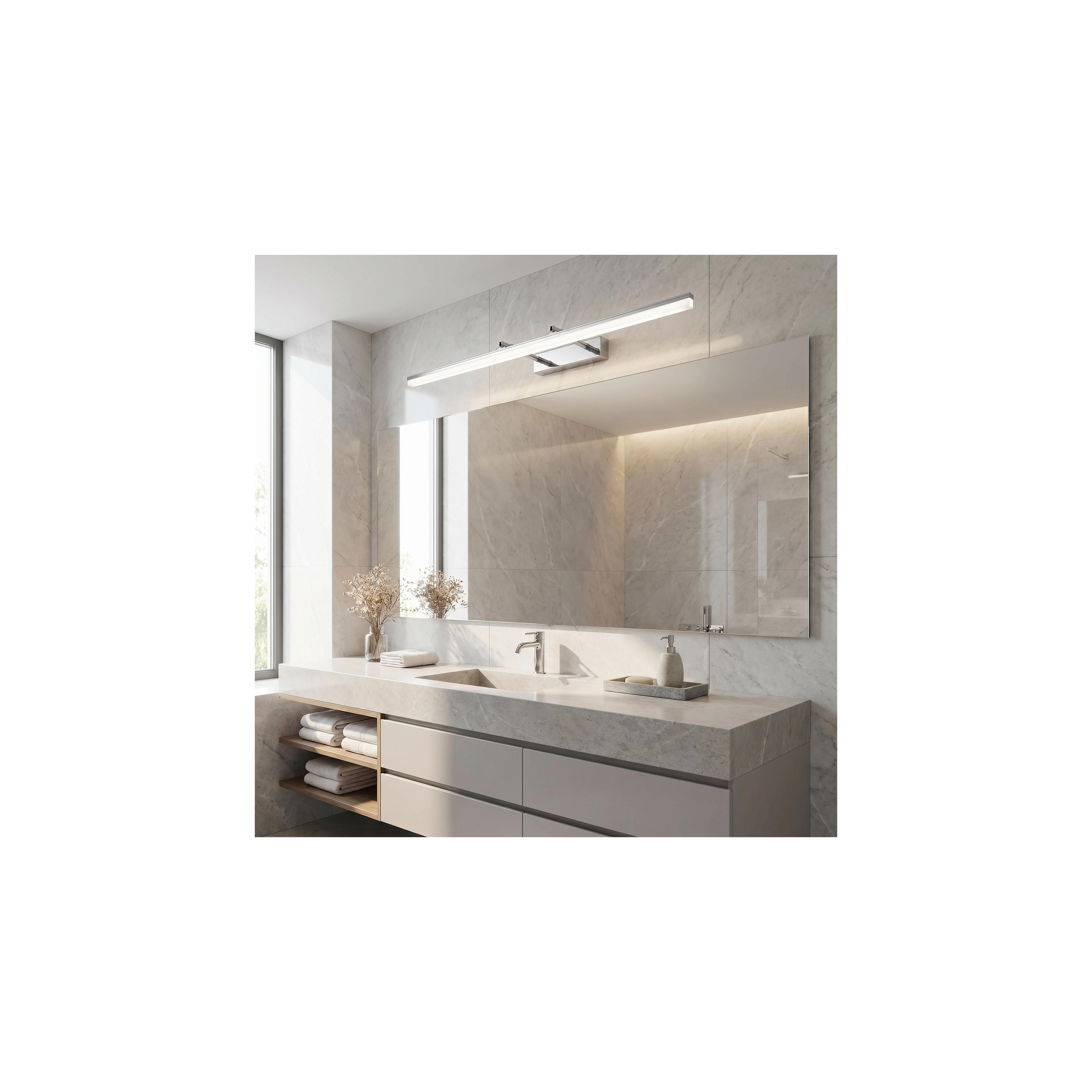 Badkamer LED-wandlamp APP1871-1W 80cm CHROME