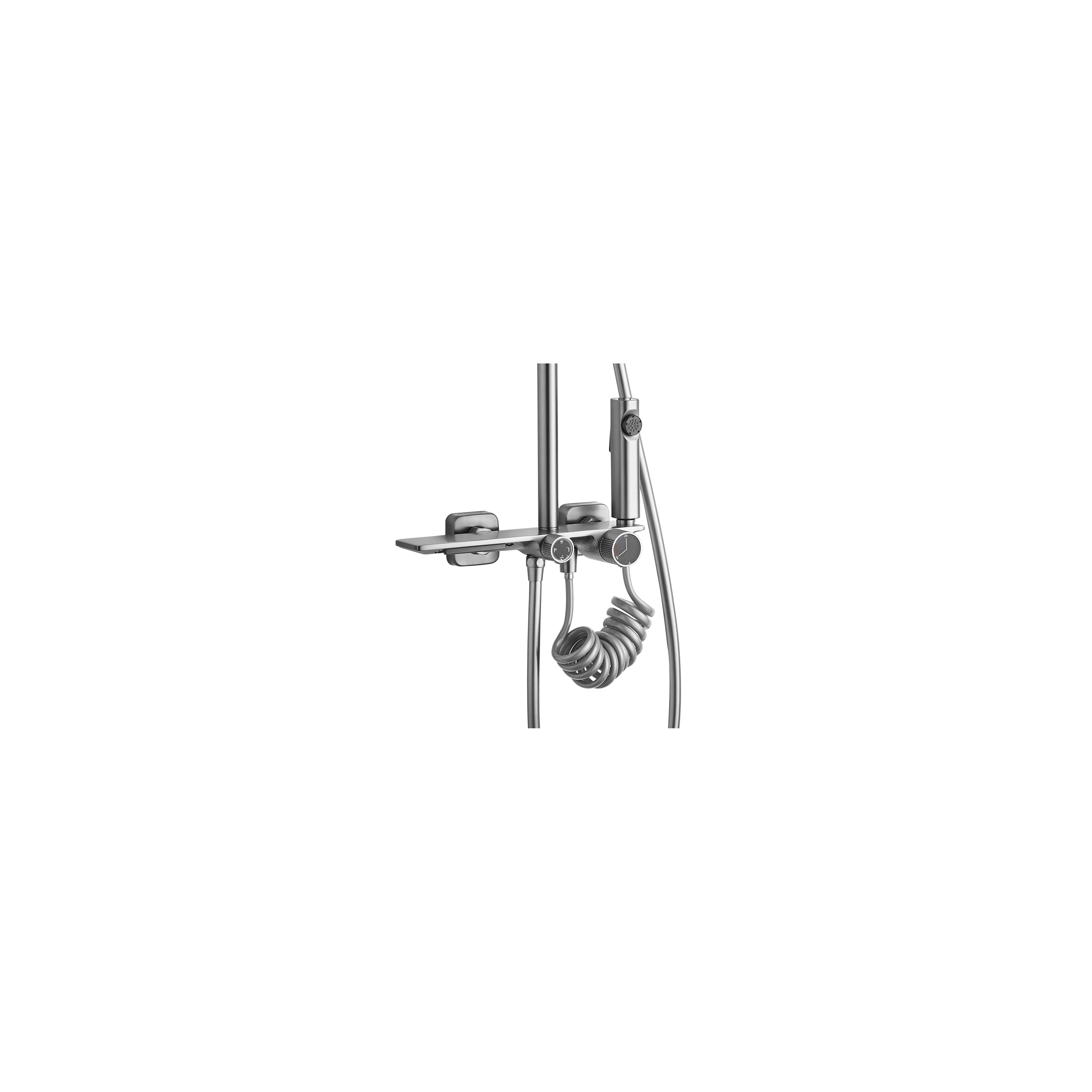 Set doccia REA HELIX  Nickel Brush INOX