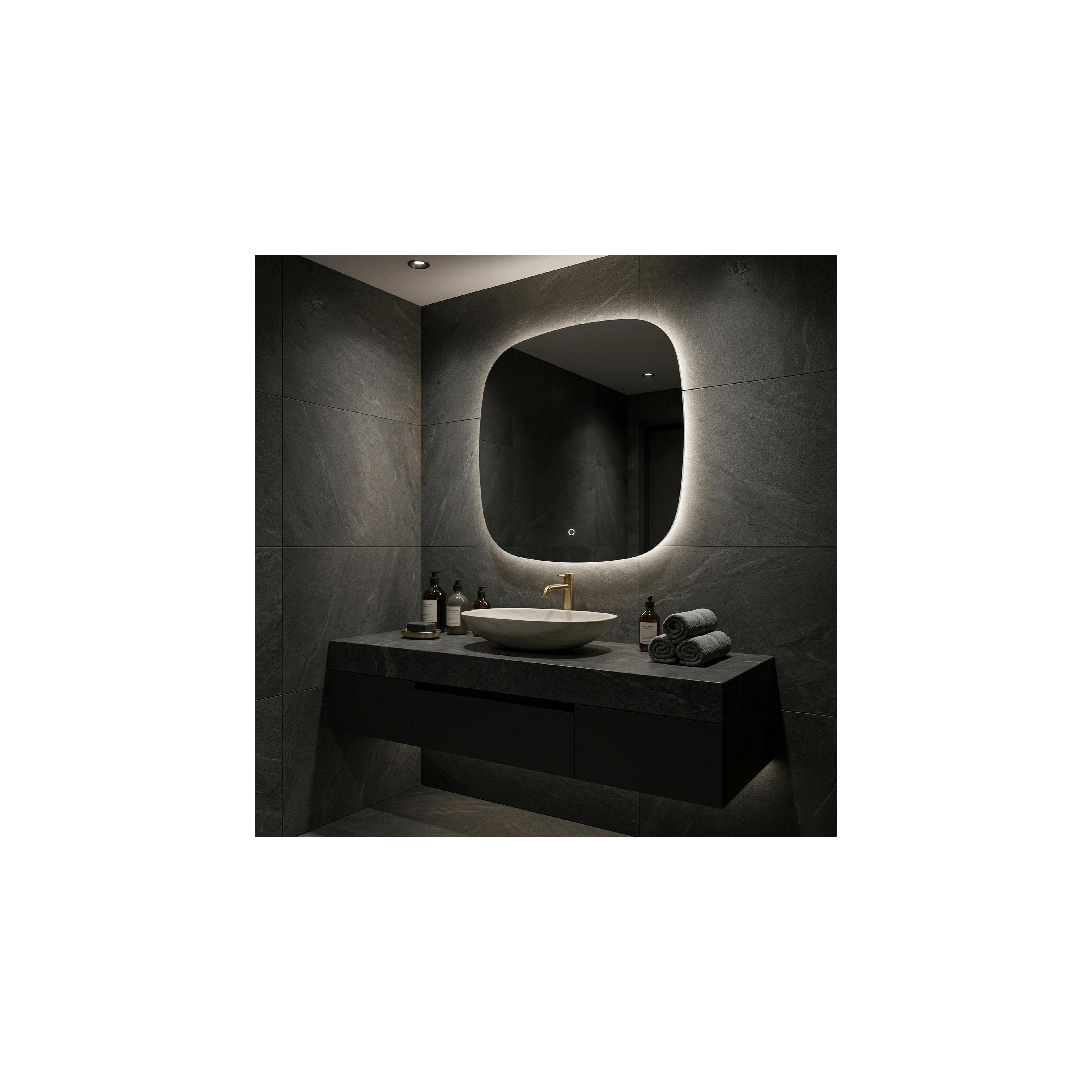 Mirror LED 70x70cm TOP