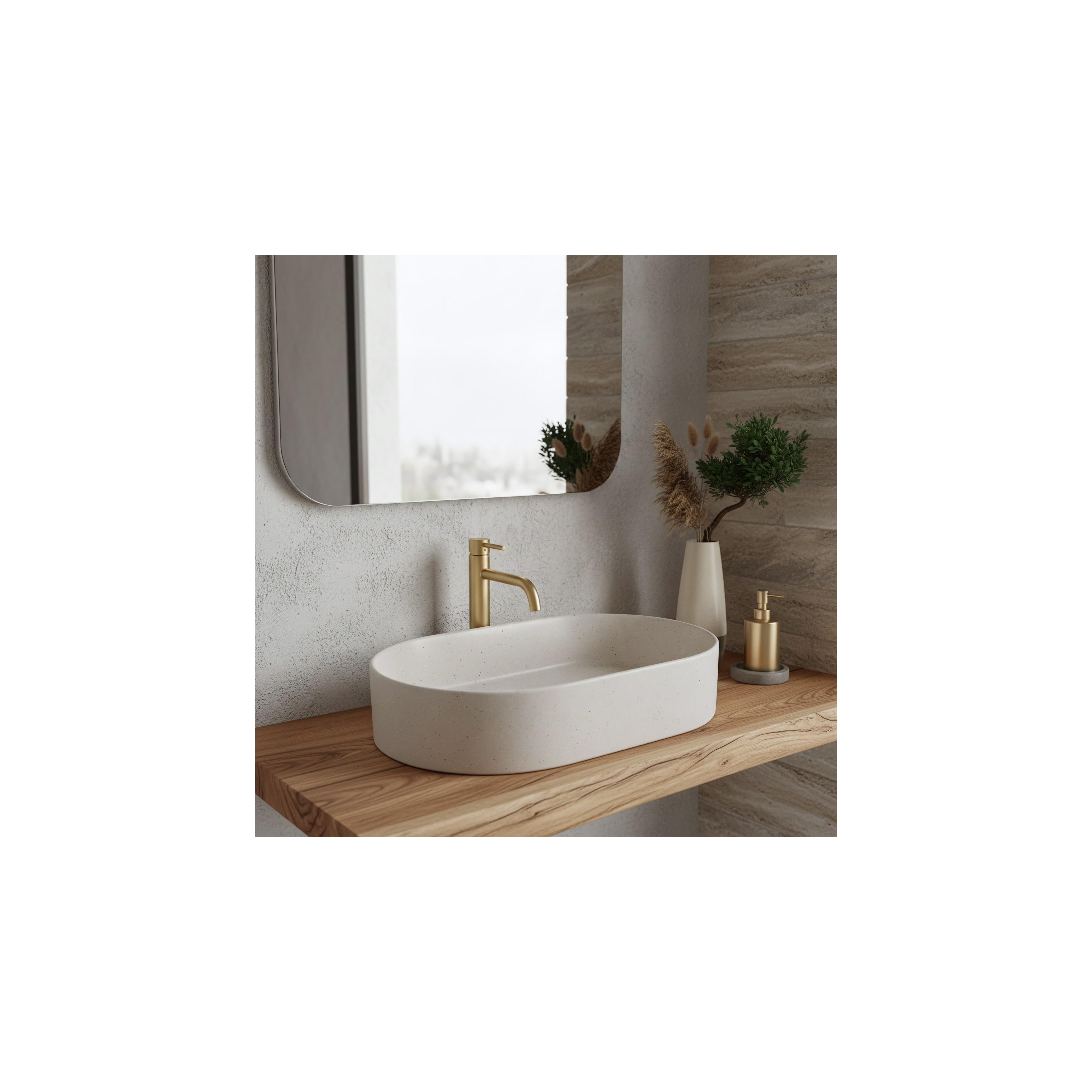 Lavabo sobre encimera Rea Nadia 60 Sandy