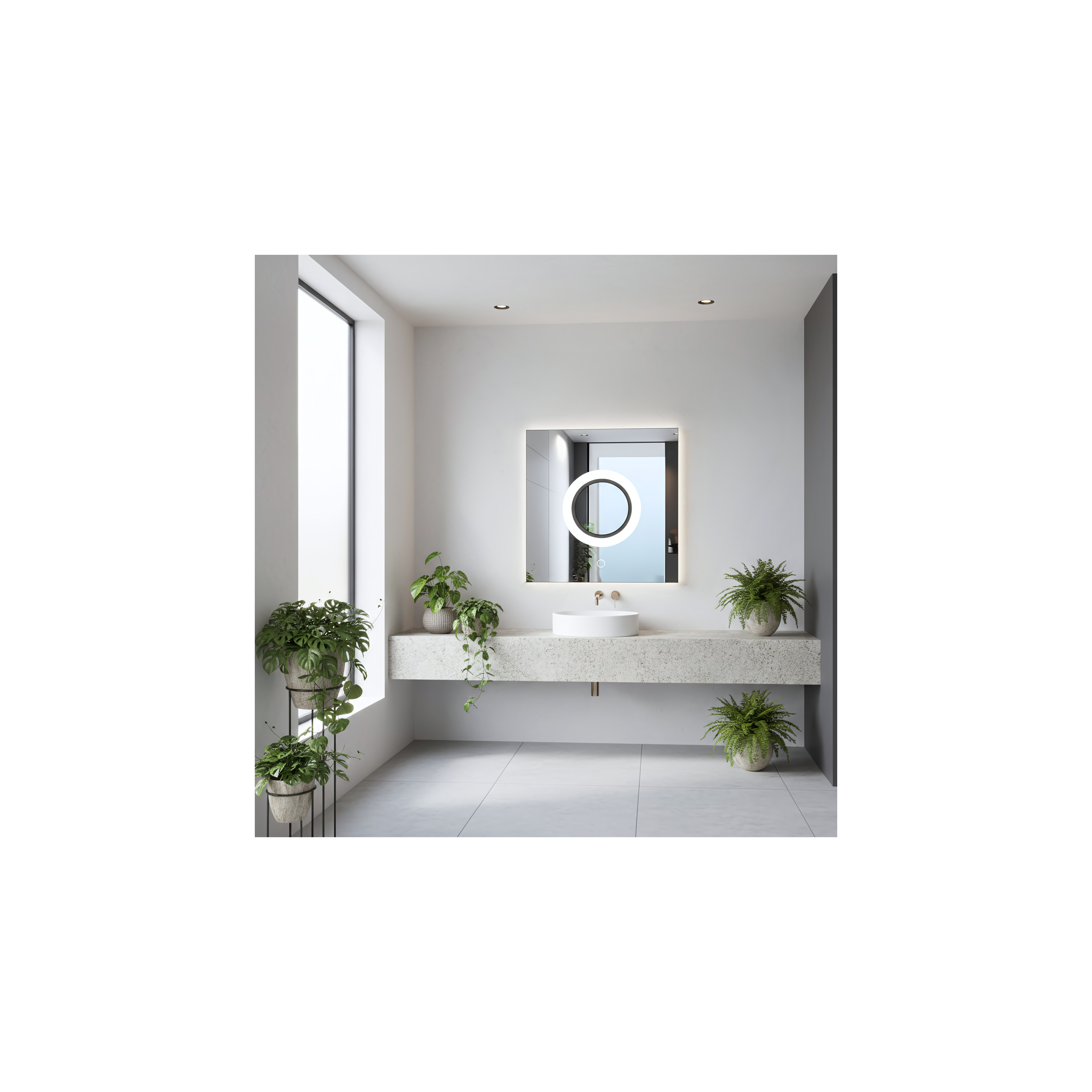 LED sienas spogulis LED 60x60 YH-BL-12