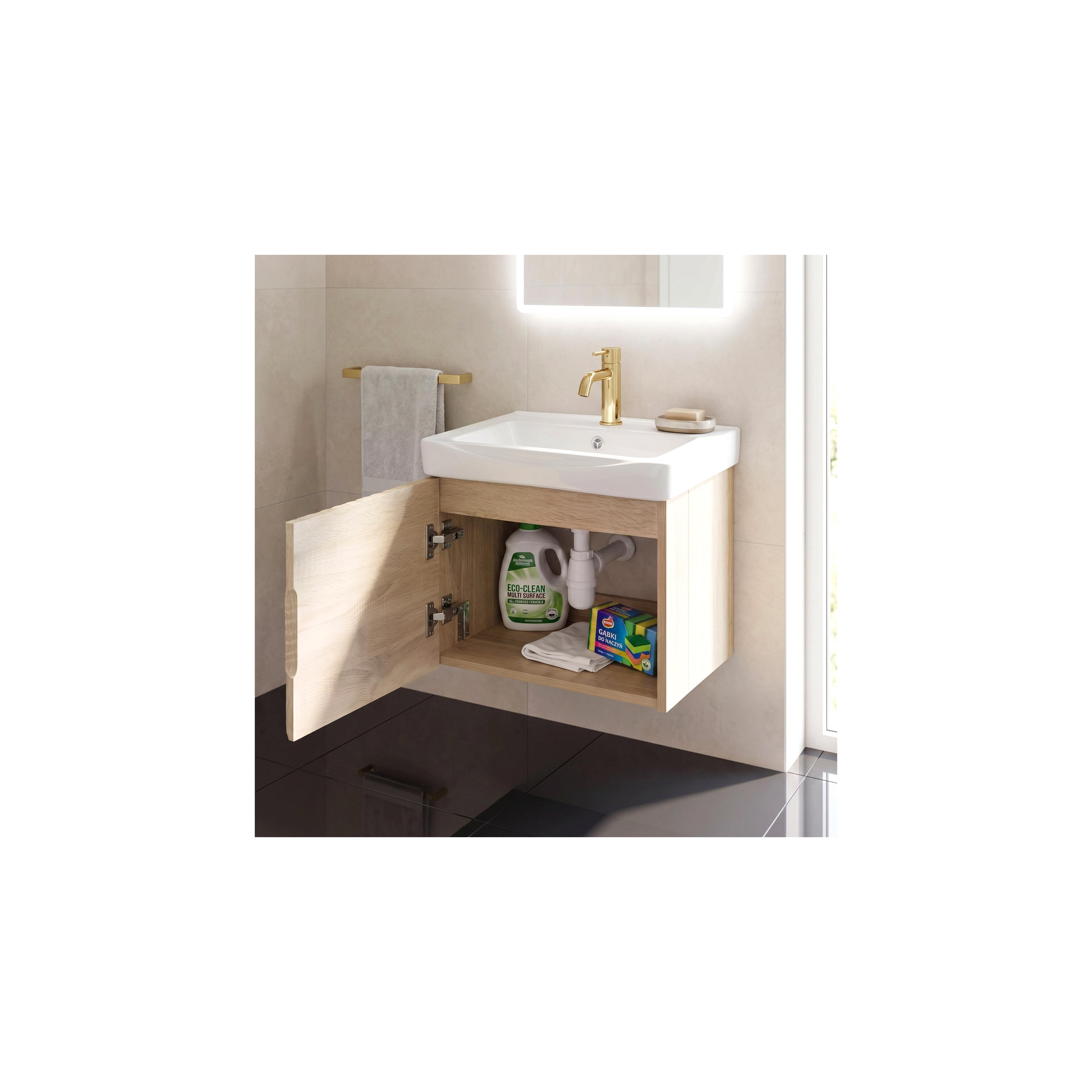 Szafka łazienkowa z umywalką Rea  DB85-50-3 Orio Light 50cm